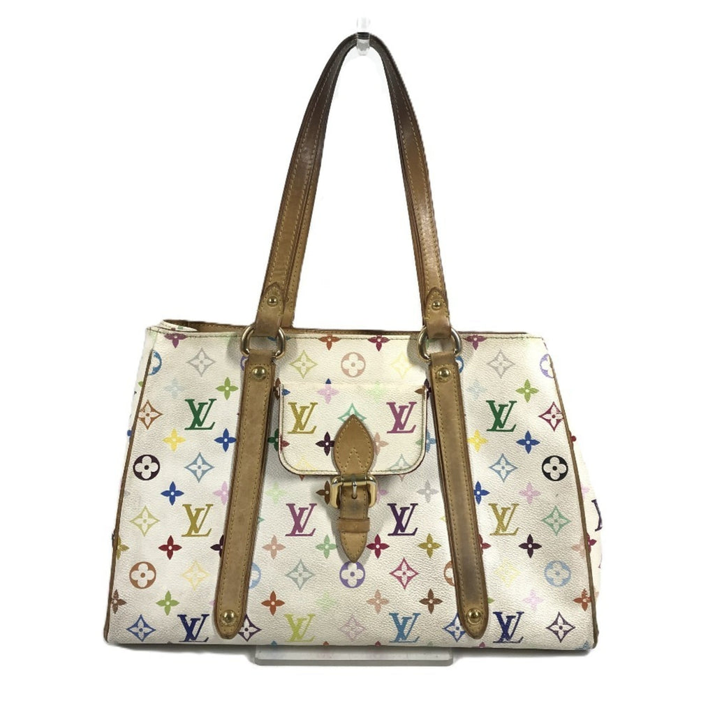 Louis Vuitton Blanc Monogram Multicolore Shoulder Bag Tote Bag