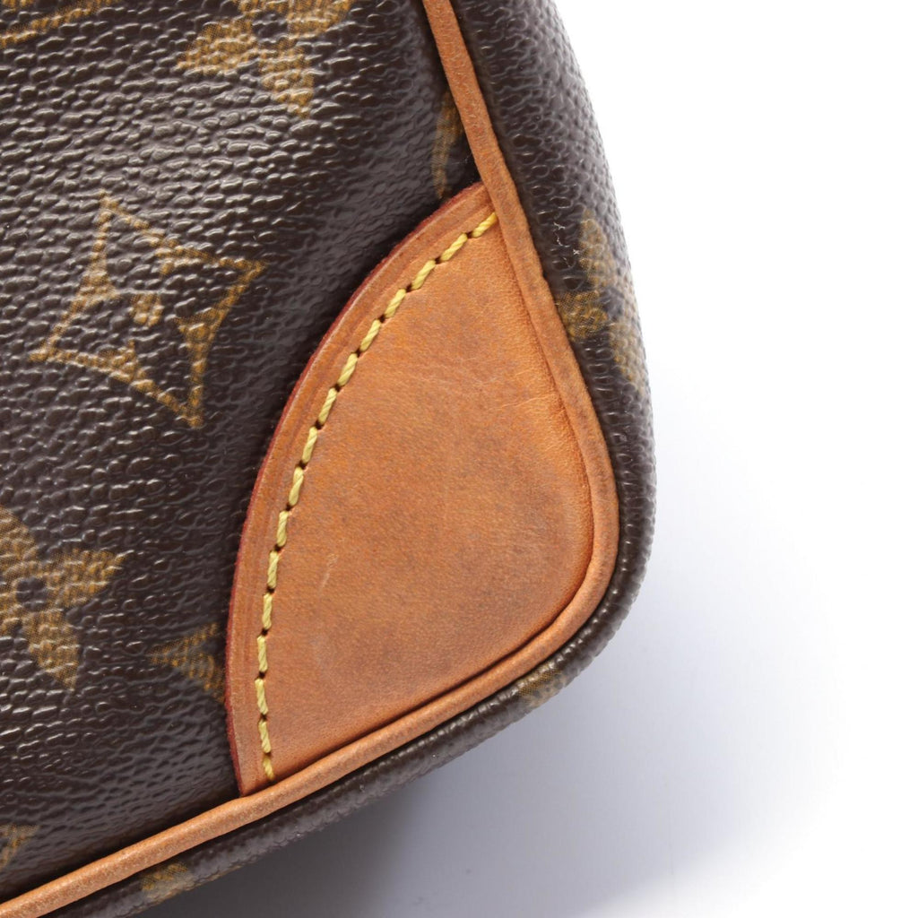 Louis Vuitton Brown Monogram Pvc Coated Canvas Leather Shoulder Bag