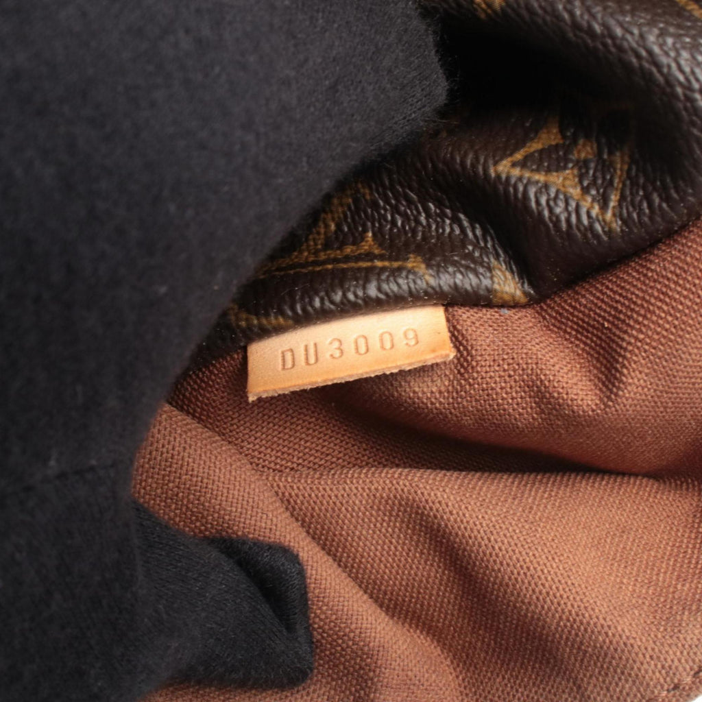 Louis Vuitton Brown Coated Canvas Leather Handbag Tote Bag