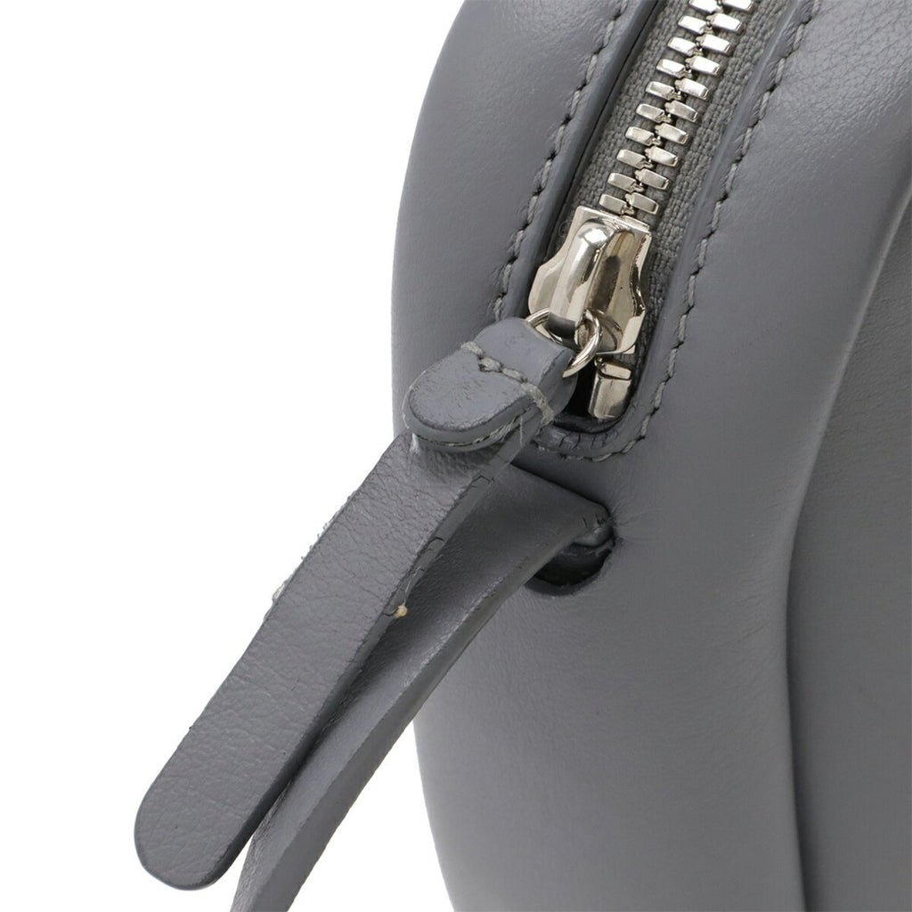 Balenciaga Gray White Leather Pochette Shoulder