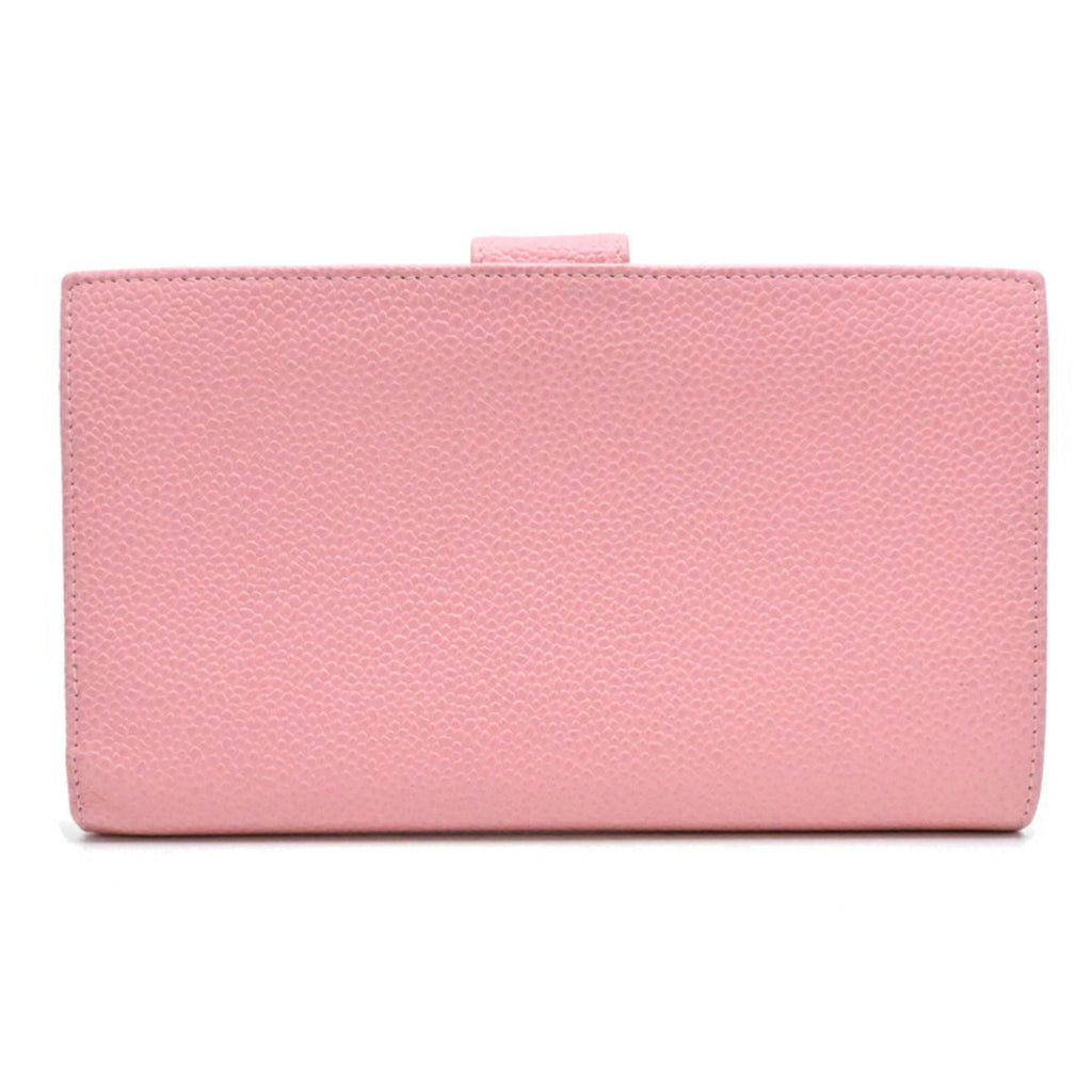 Chanel Pink Grained Calfskin Wallet (Bi-Fold)