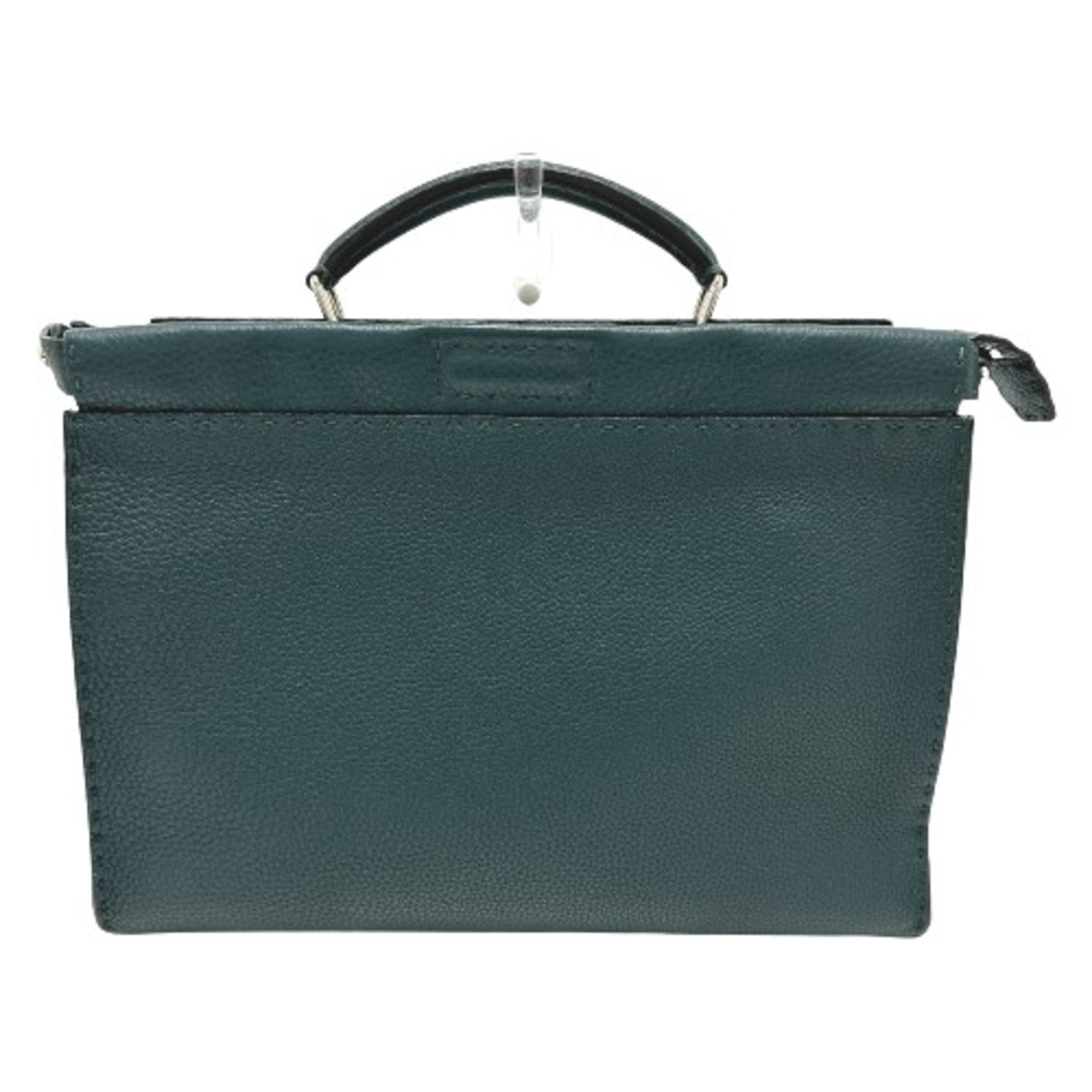 Fendi Blue Leather Briefcase