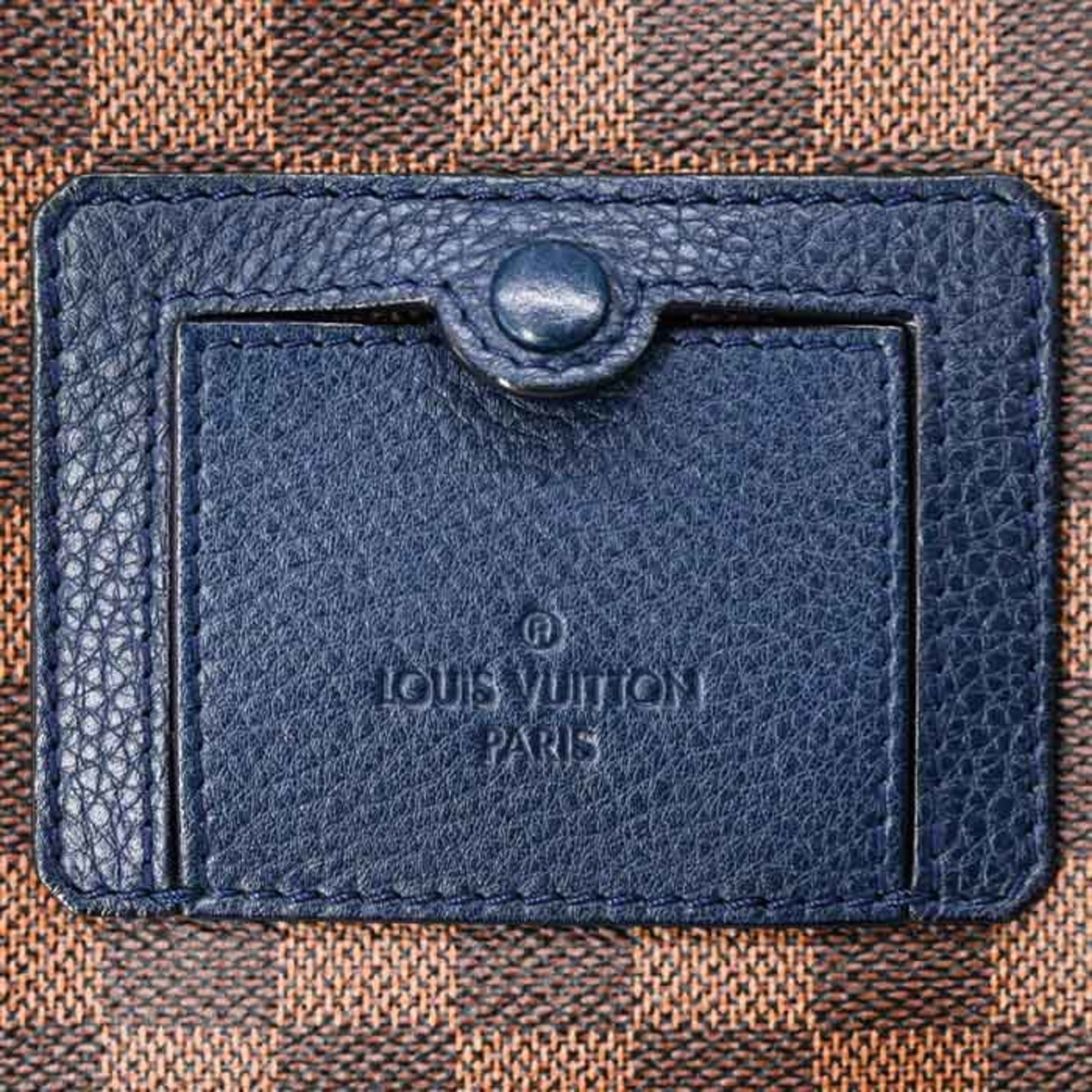 Louis Vuitton Brown Damier Canvas Dark Navy Shoulder Bag