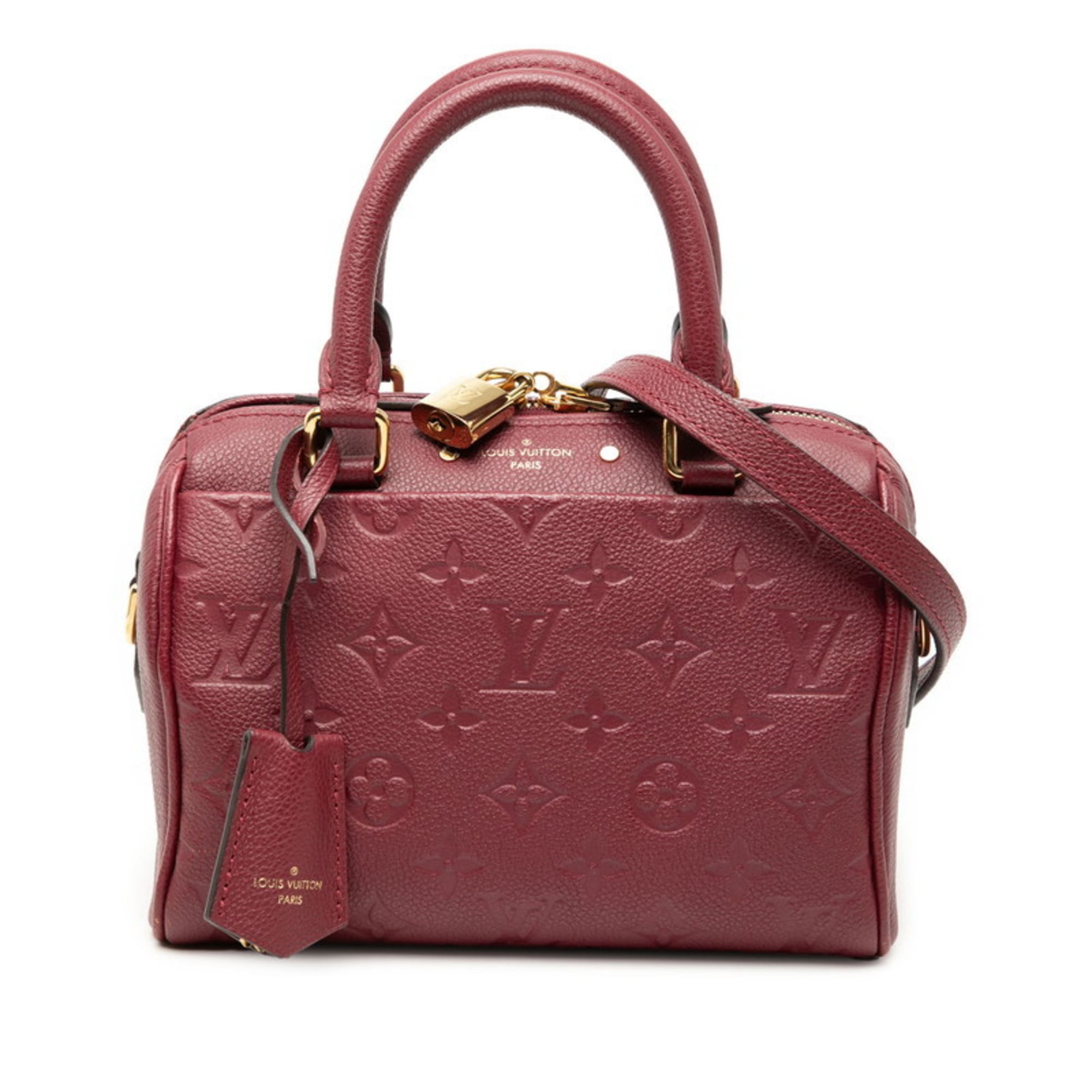 Louis Vuitton Bordeaux Red Color Wine Leather Shoulder Bag