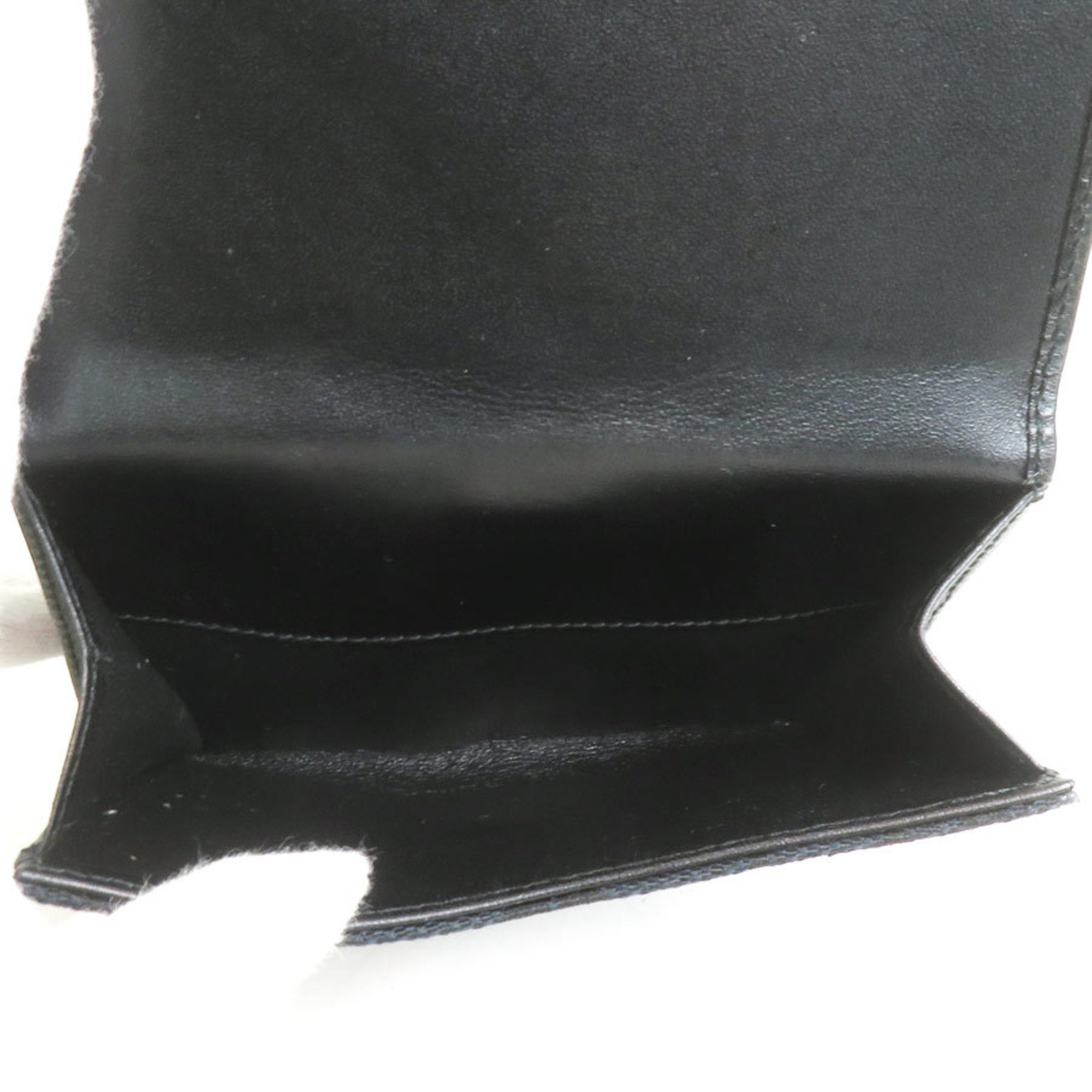 Gucci Black Gg Canvas Leather Wallet (Bi-Fold) (Pre-Owned)