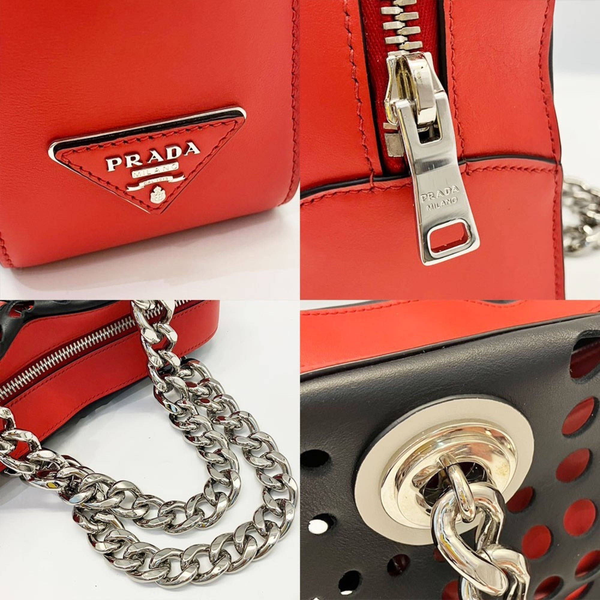 Prada Black Leather Shoulder Bag