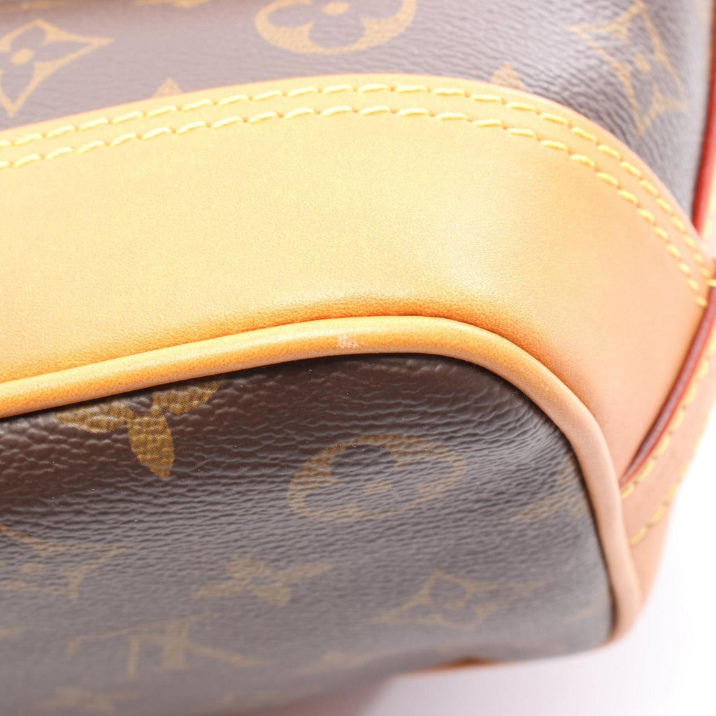 Louis Vuitton Brown Coated Canvas Leather Handbag