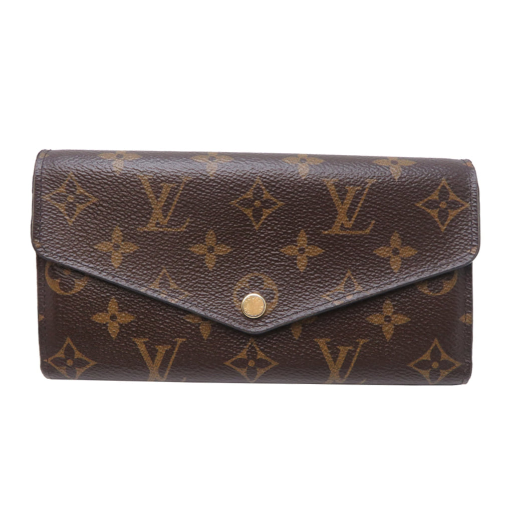 Louis Vuitton Monogram Brown Fuchsia Monogram Long Wallet