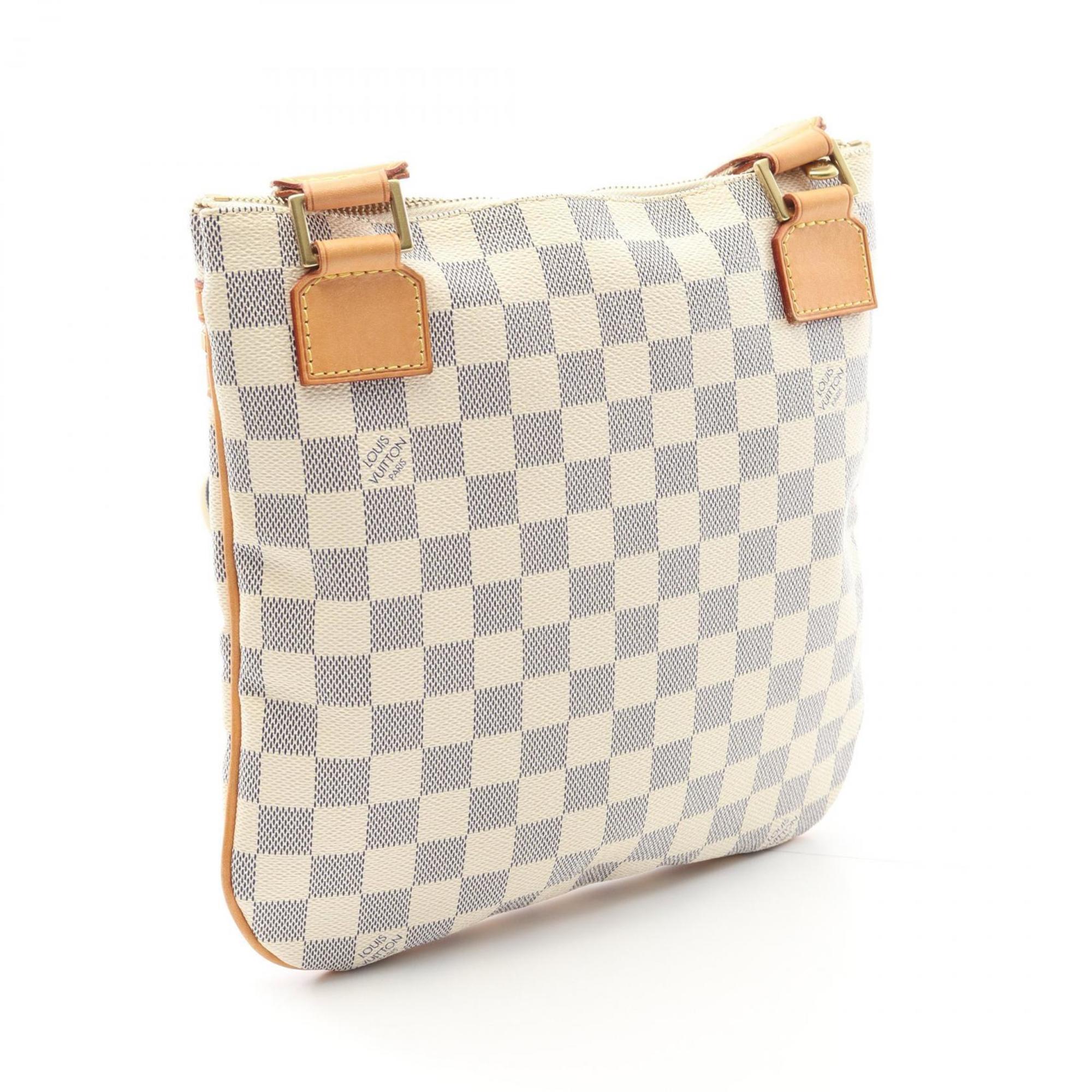 Louis Vuitton Damier Azur White Coated Canvas Shoulder Bag