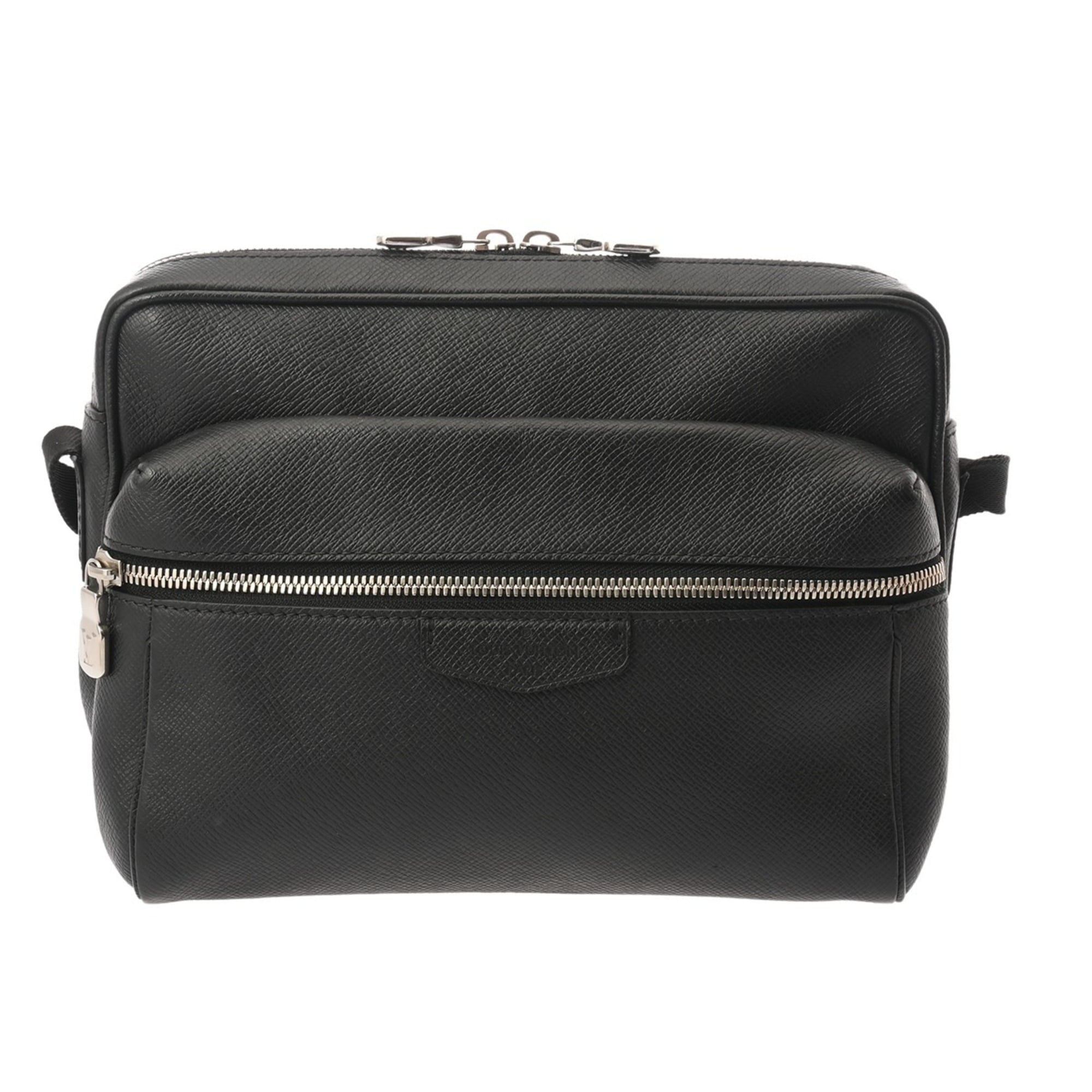 Louis Vuitton Noir Leather Shoulder Bag