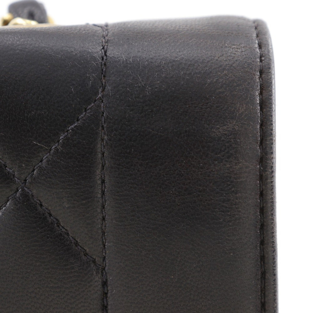 Chanel Black Leather Shoulder Bag