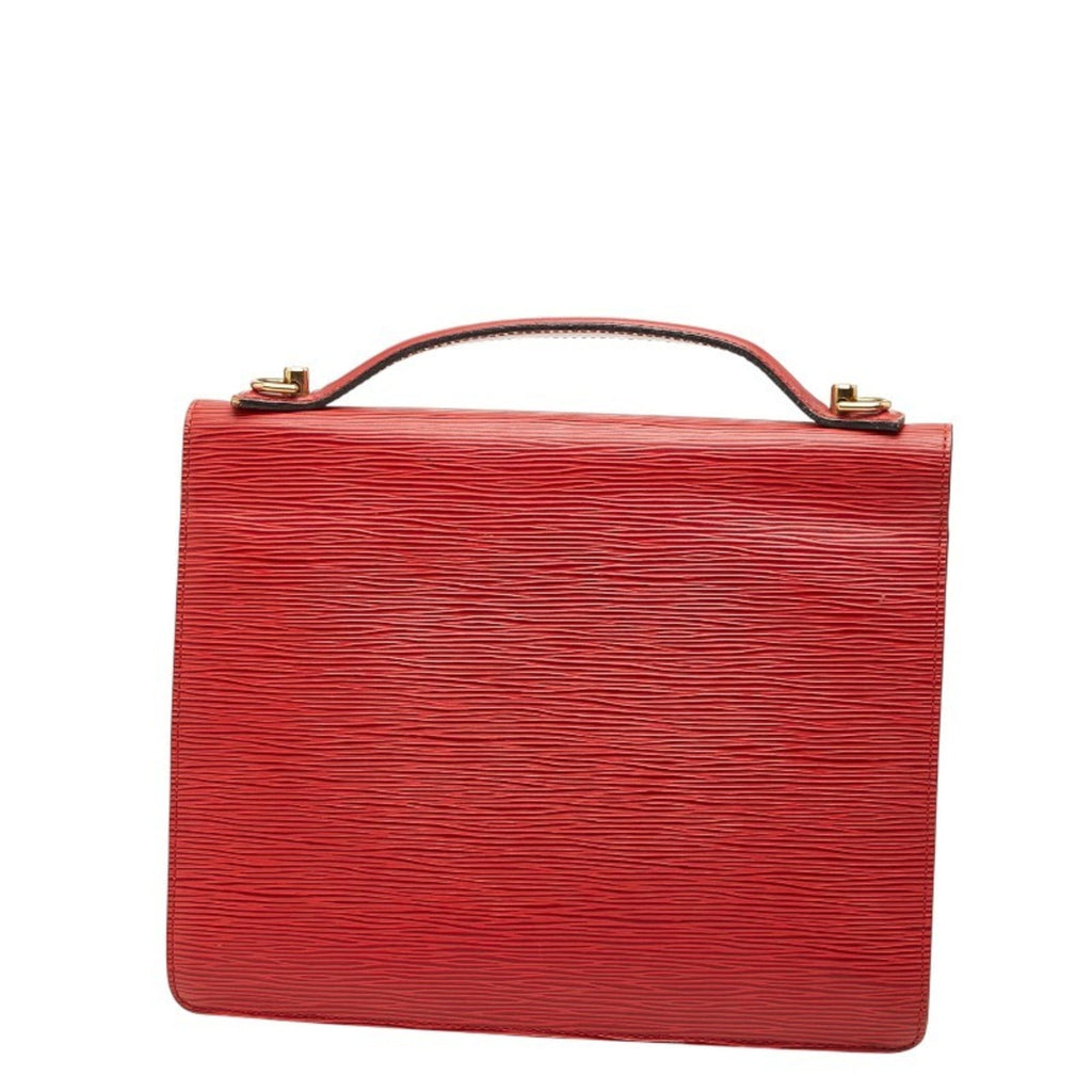 Louis Vuitton Castilian Red Leather Handbag Shoulder Bag