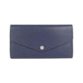 Louis Vuitton Indigo Leather Long Wallet