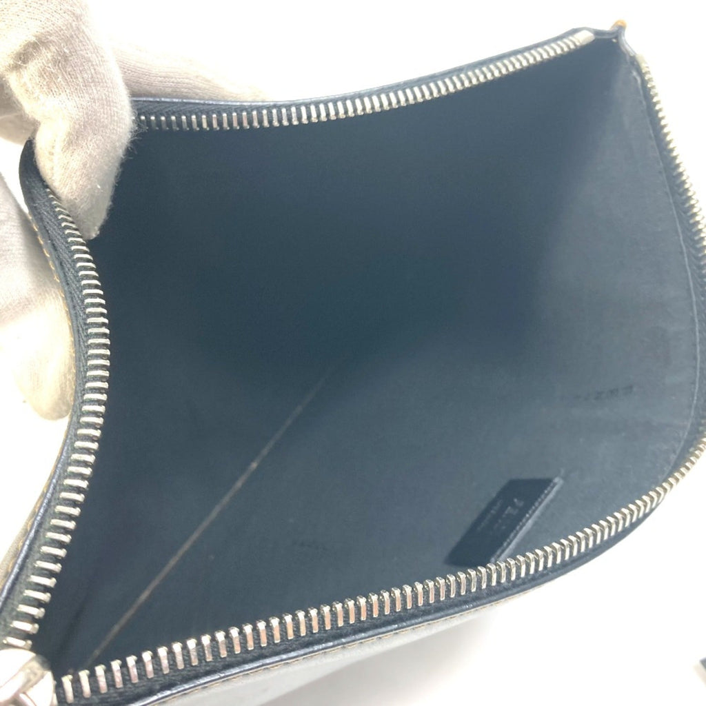 Fendi Black Leather Clutch Bag