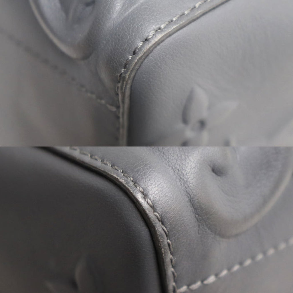 Louis Vuitton Gray Leather Shoulder Bag
