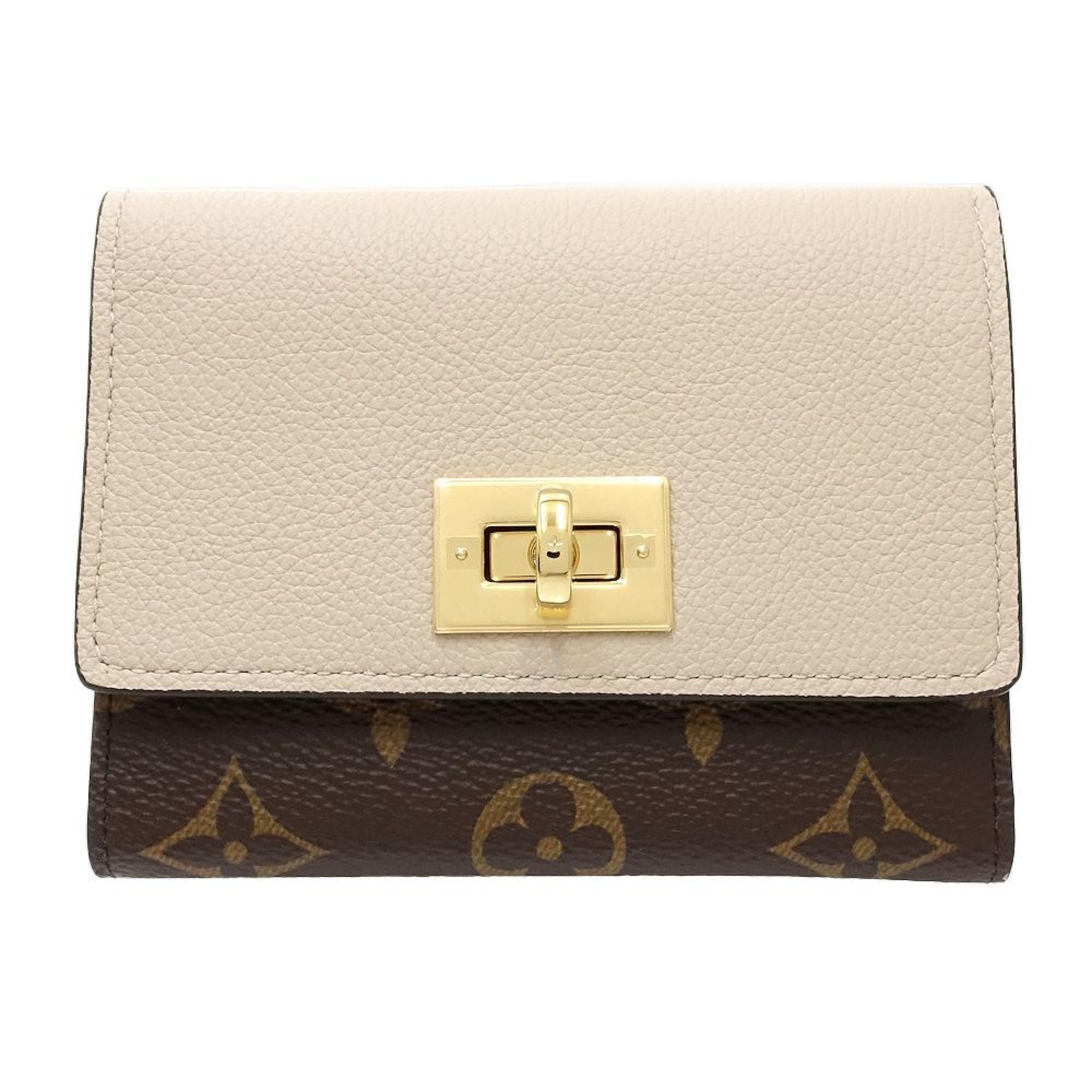 Louis Vuitton Brown Grayish Monogram Monogram Wallet (Tri-Fold)