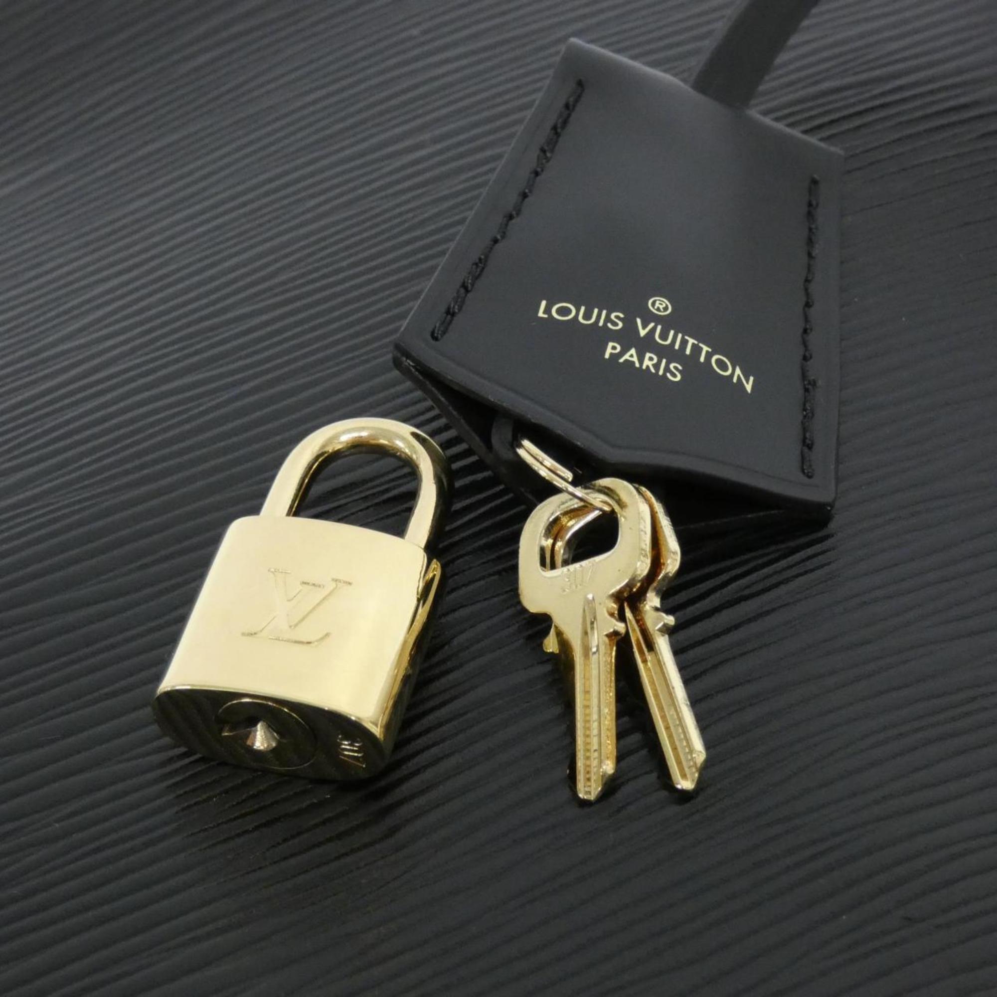 Louis Vuitton Black Leather Backpack