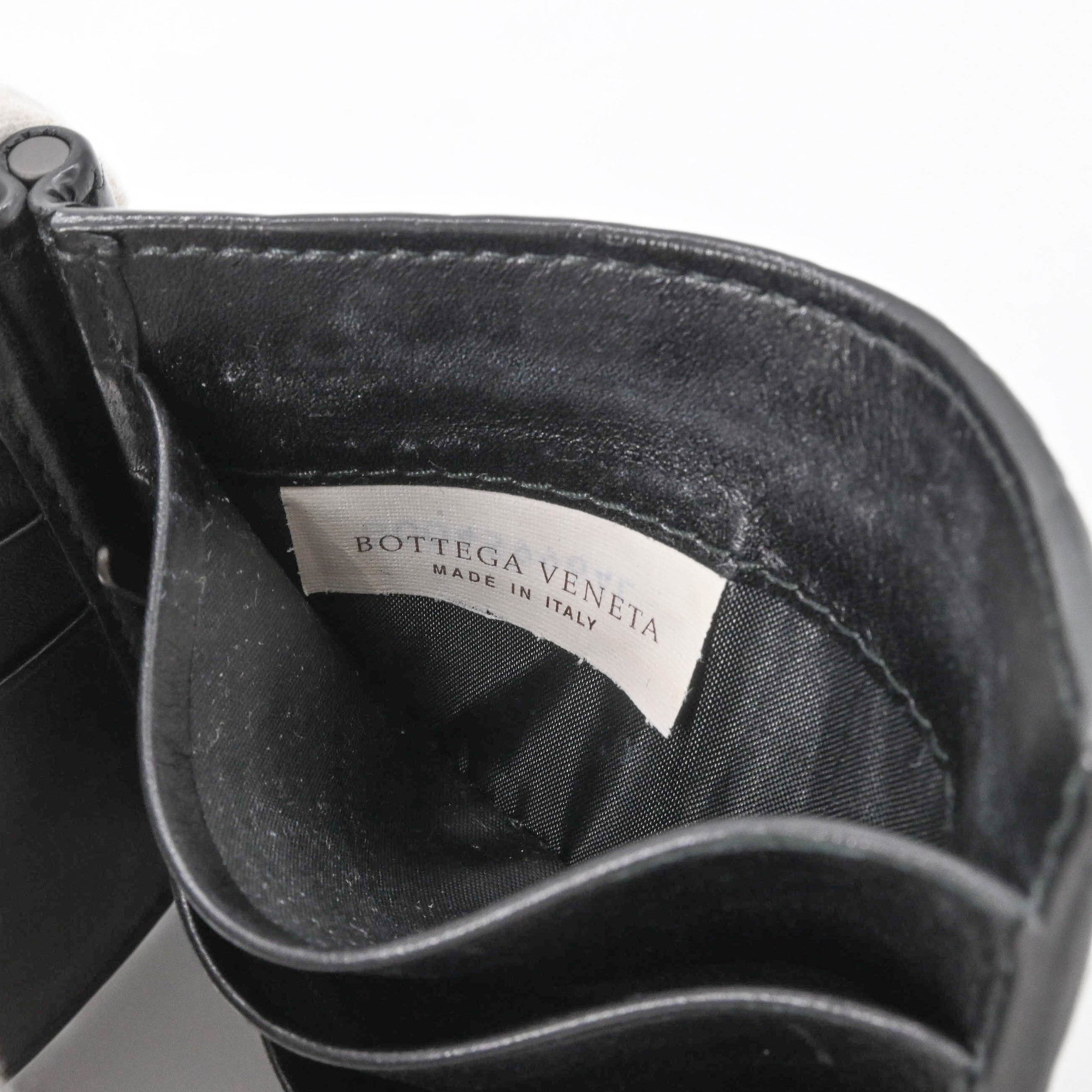 Bottega Veneta Intrecciato Black Money Clip