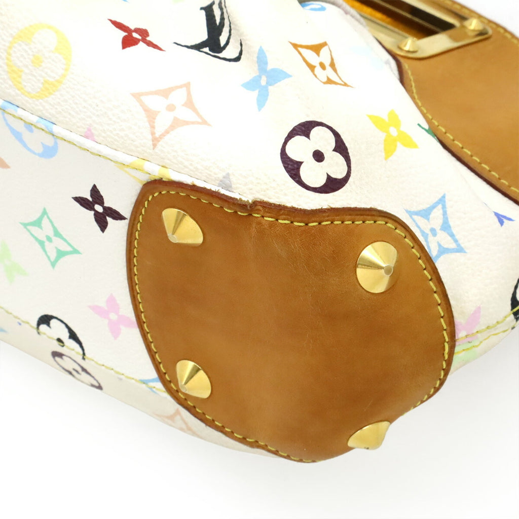 Louis Vuitton White Canvas Handbag Shoulder Bag