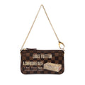 Louis Vuitton Brown Pvc Handbag Pochette Shoulder Bag