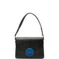 Louis Vuitton Black Blue Cuir Ombre Leather Handbag Shoulder Bag