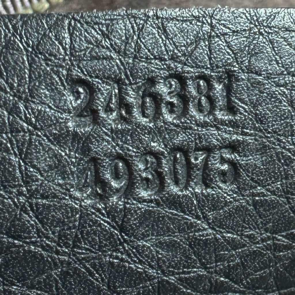 Gucci Dark Gray Leather Shoulder Bag (Pre-Owned)