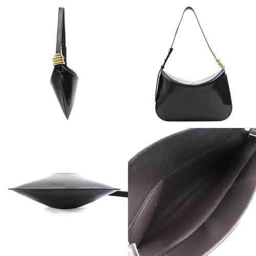 Bottega Veneta Brown Patent Leather Shoulder Bag