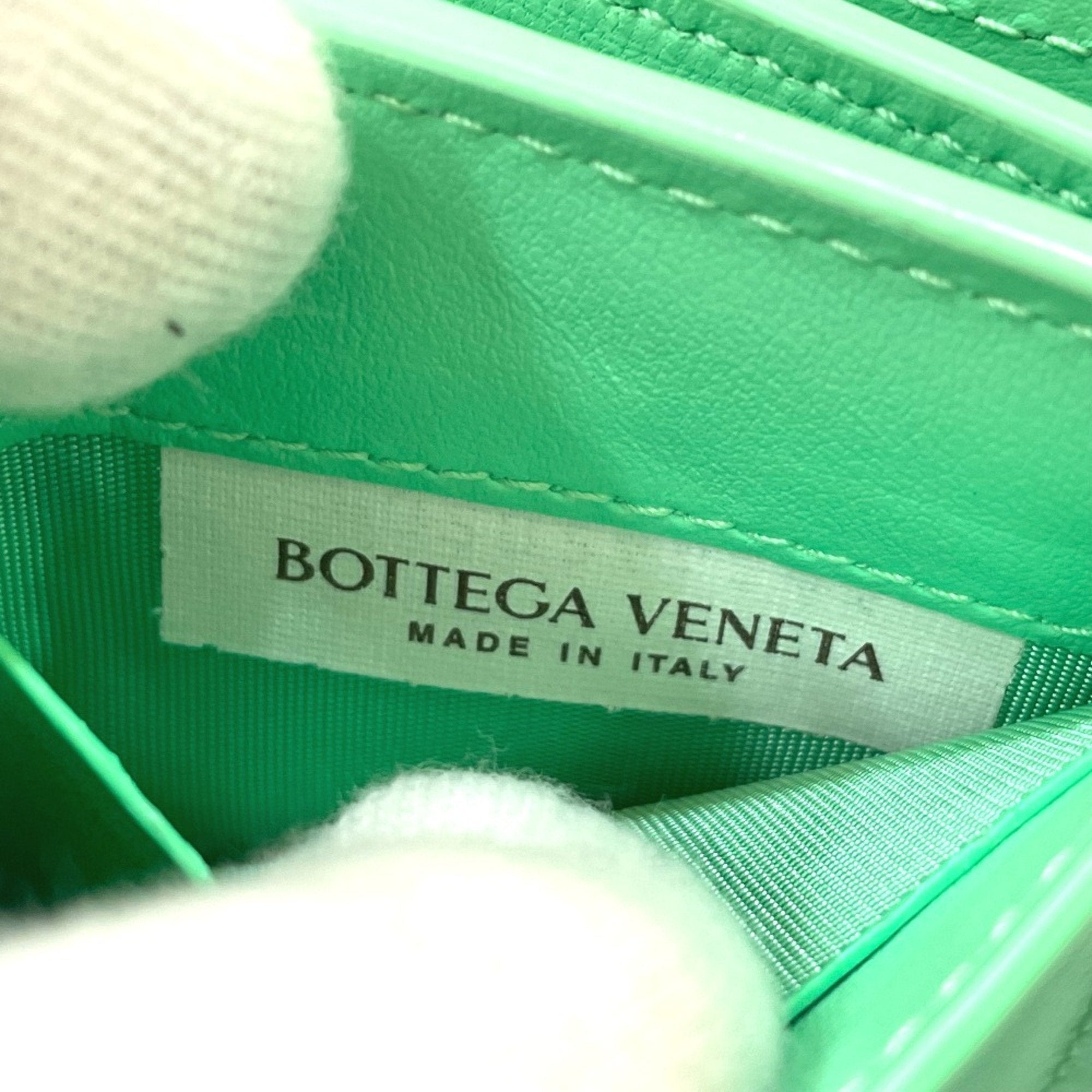 Bottega Veneta Green Leather Wallet (Tri-Fold)