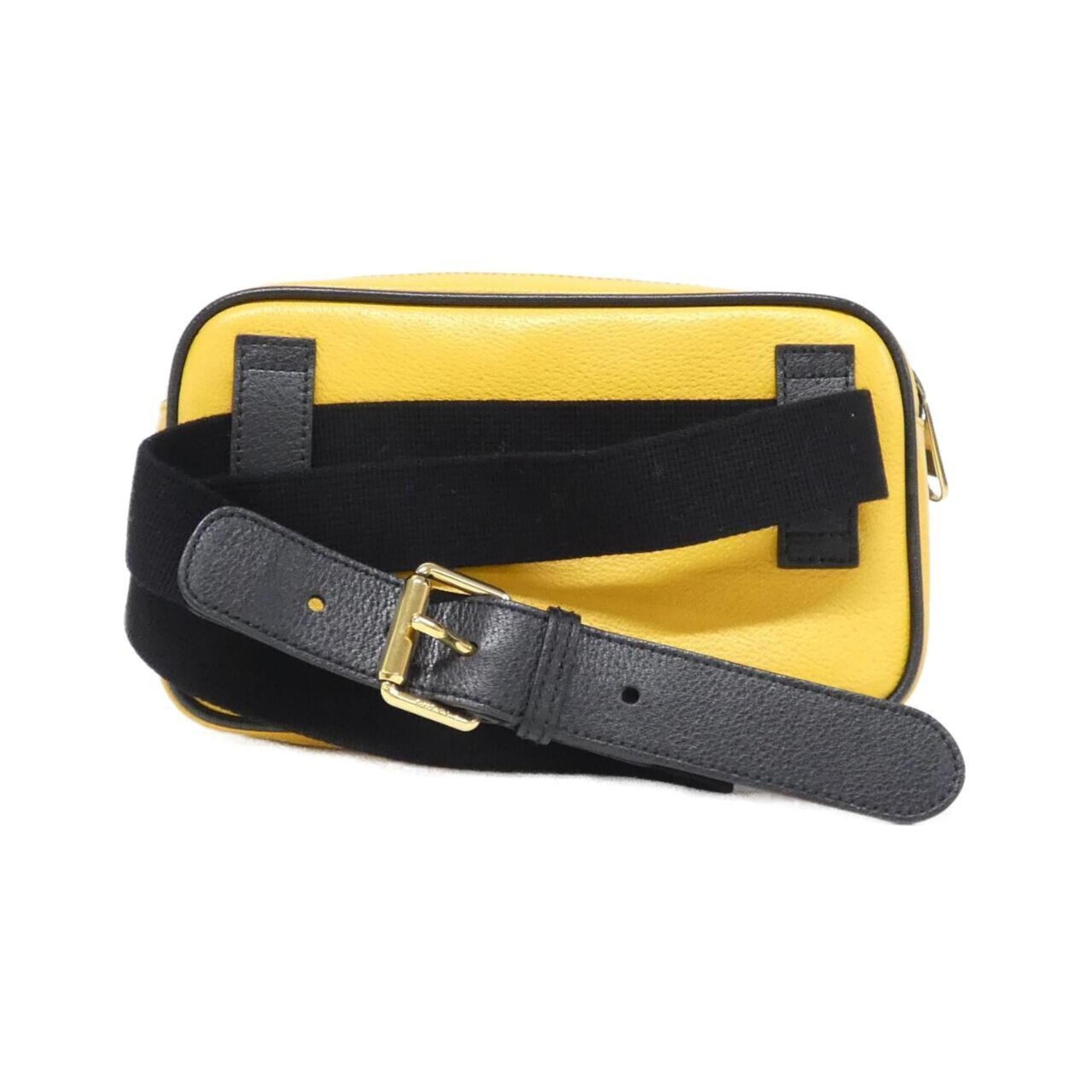Gucci Yellow Leather Fanny Pack (Pre-Owned)