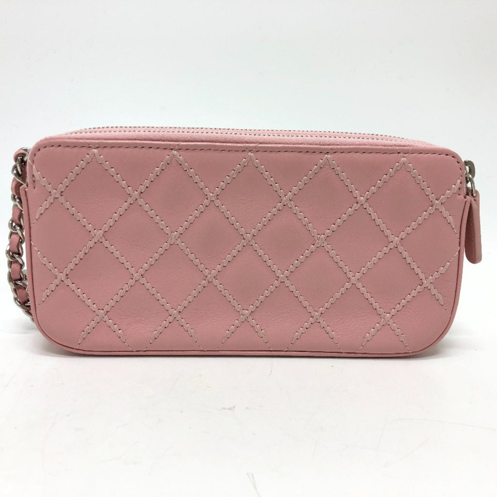 Chanel Pink Leather Shoulder Bag