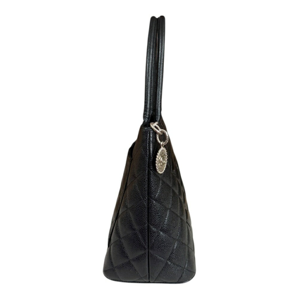 Chanel Caviar Skin Black Caviar Leather Tote Bag