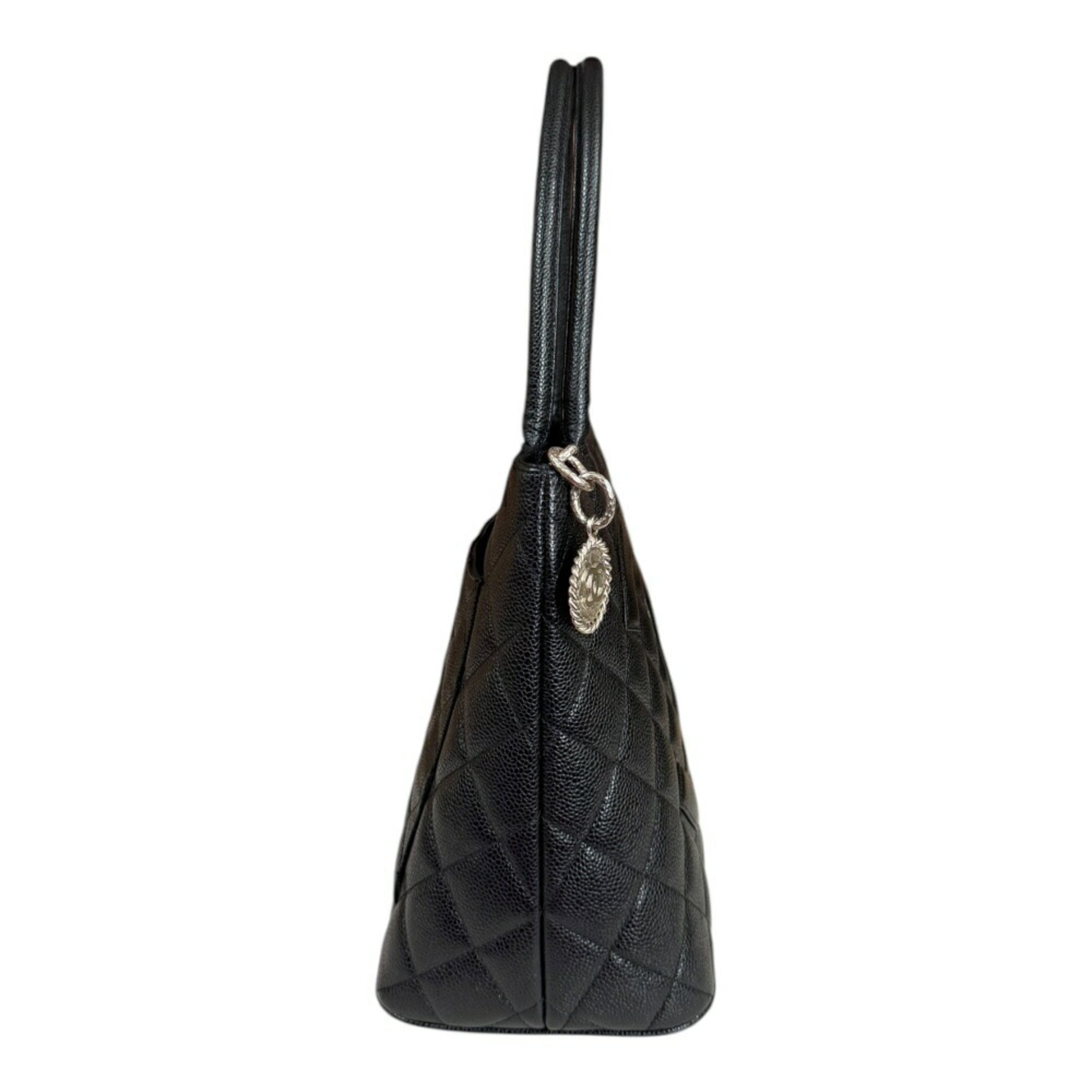 Chanel Caviar Skin Black Caviar Leather Tote Bag