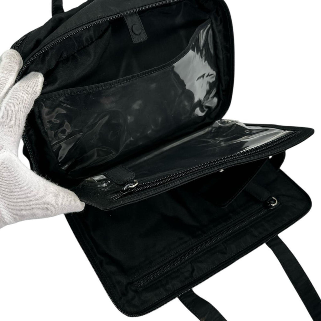 Prada Black Brown Nylon Handbag