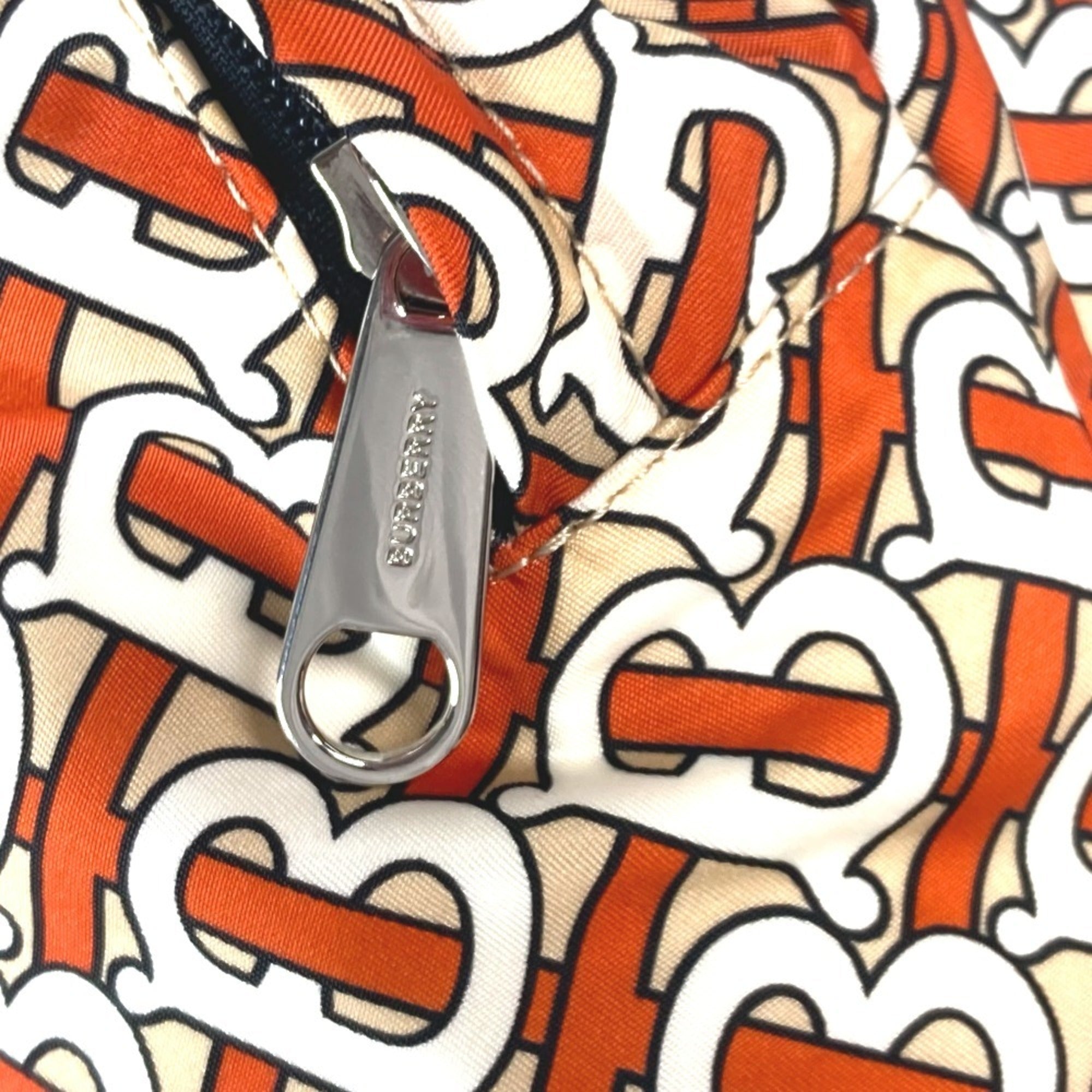 Burberry Orange White Nylon Fanny Pack Sling Bag