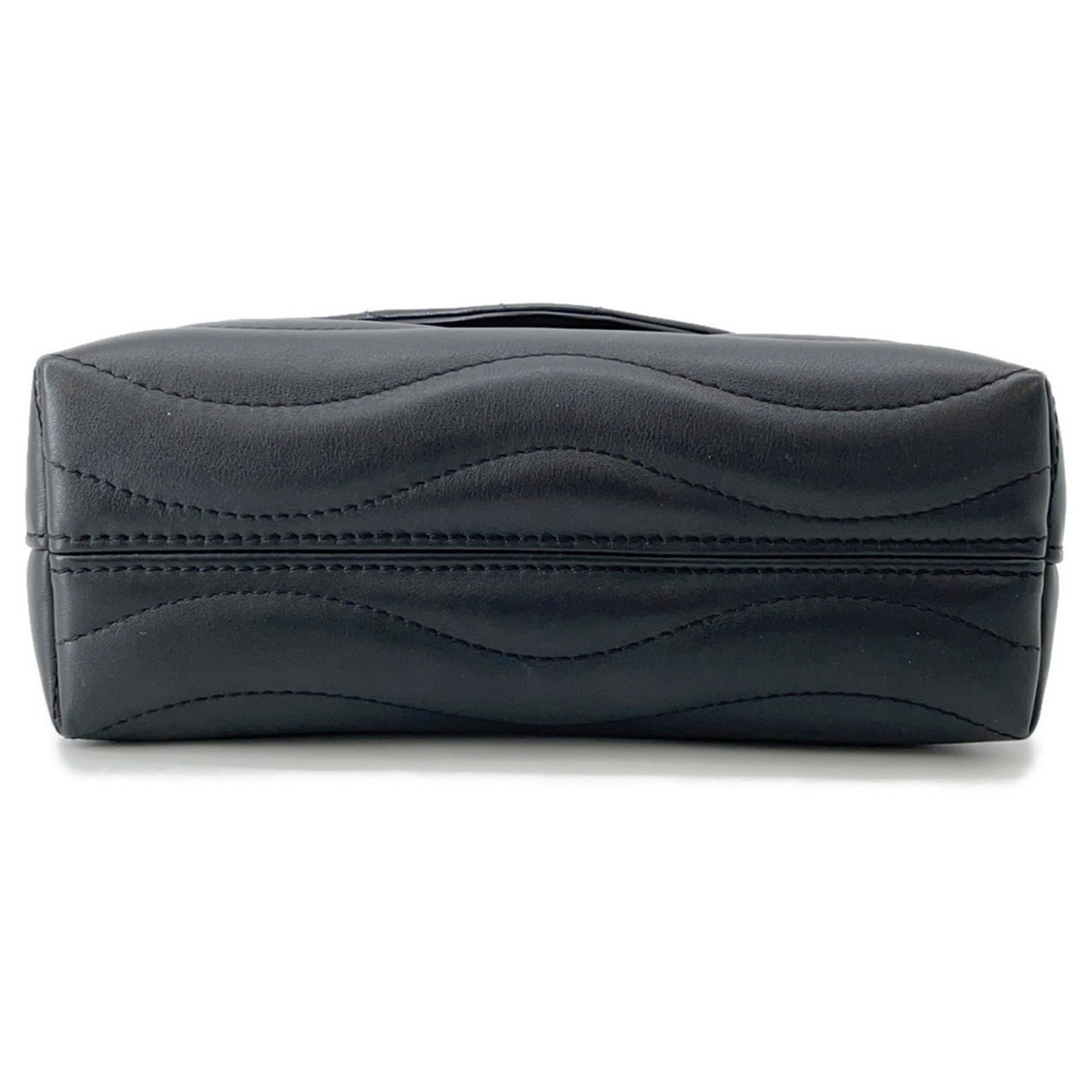 Louis Vuitton Black Noir Exotic Leather Handbag Shoulder Bag