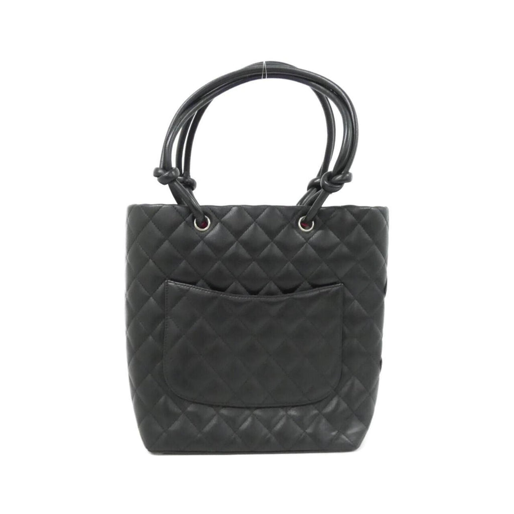 Chanel Ligne Cambon Black Leather Handbag