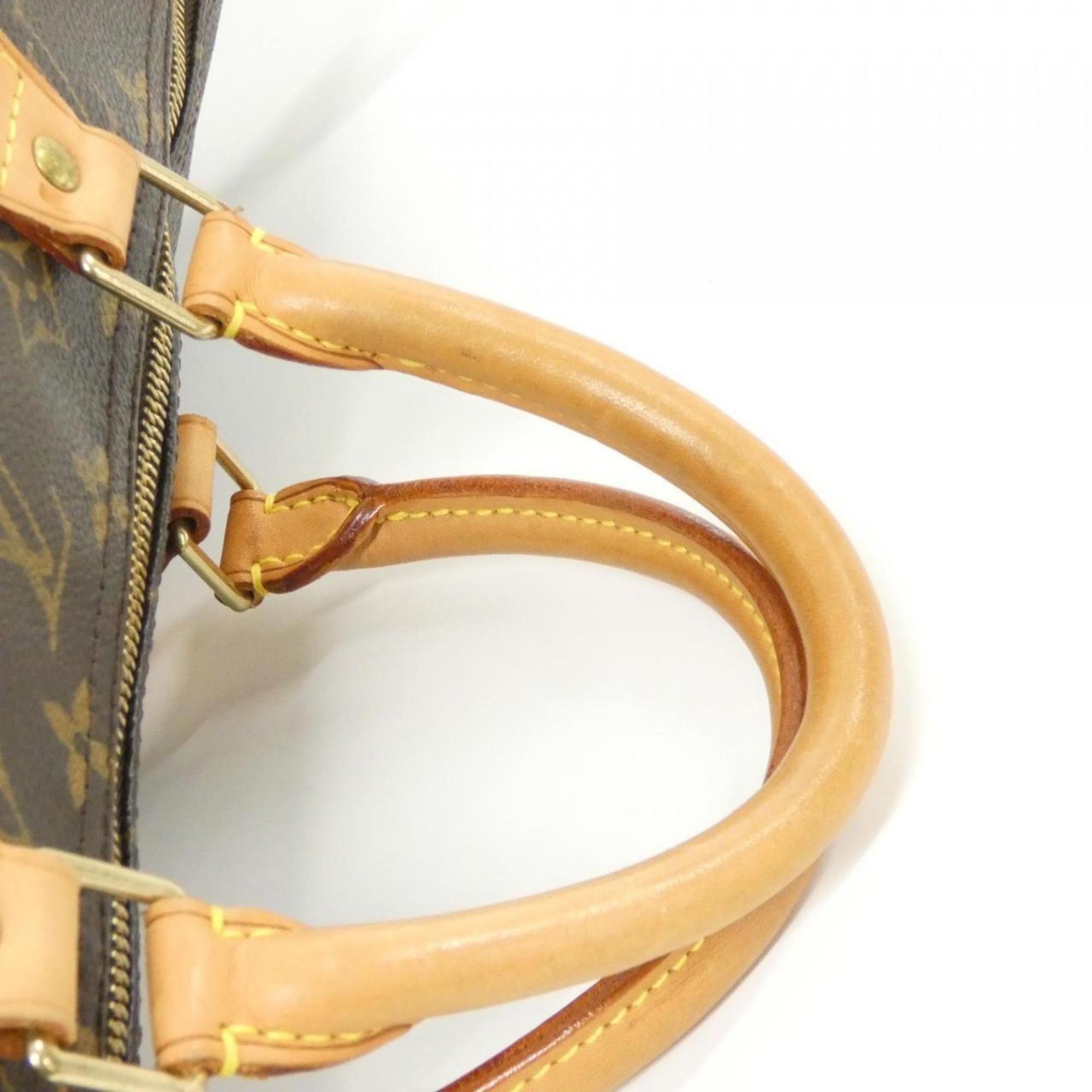 Louis Vuitton Marron Coated Canvas Boston Bag