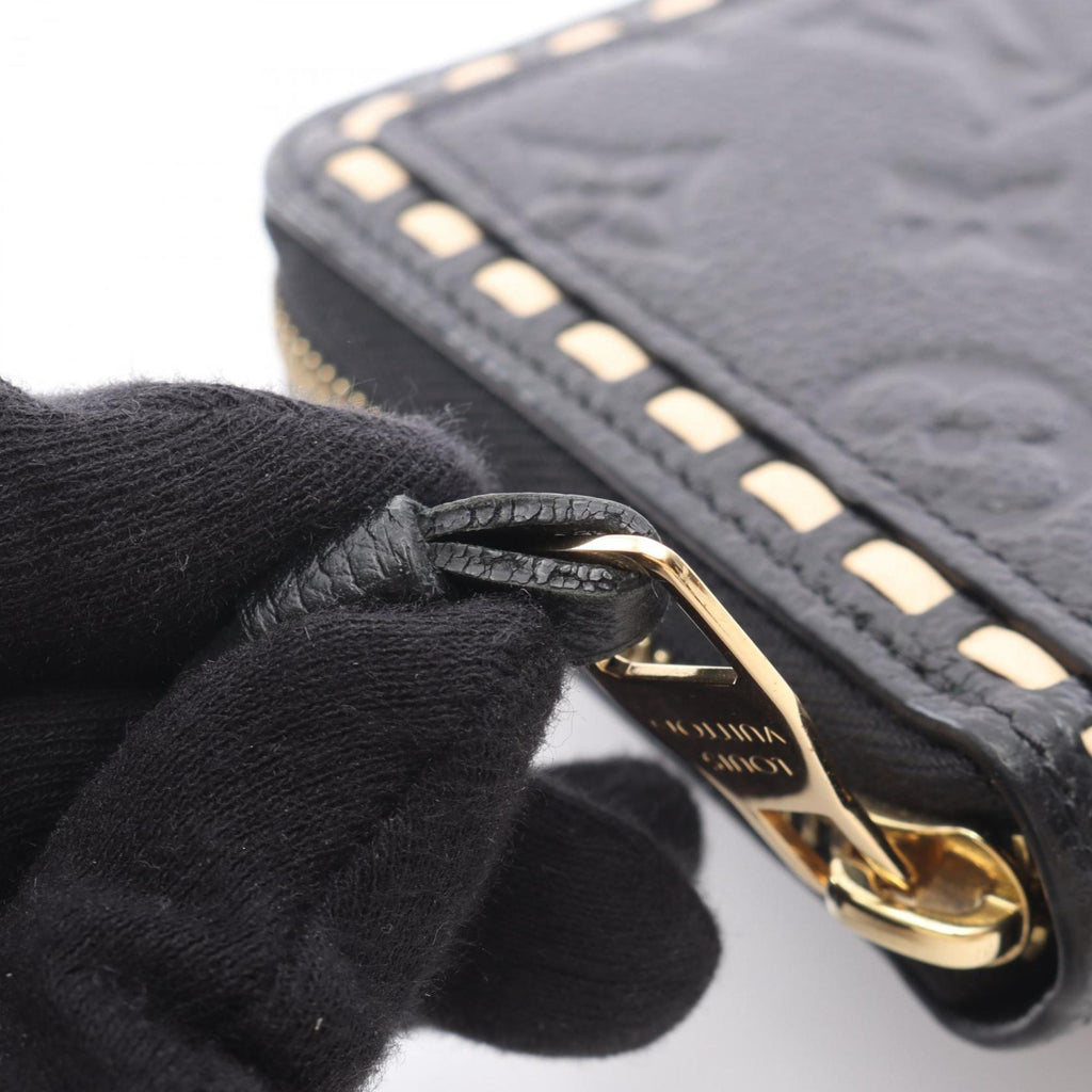 Louis Vuitton Black Ivory Noir Monogram Empreinte Long Wallet