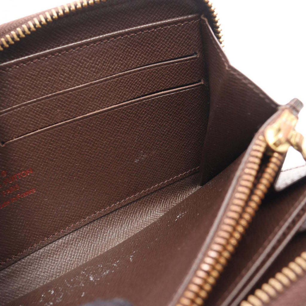 Louis Vuitton Brown Ebene Damier Canvas Pvc Long Wallet