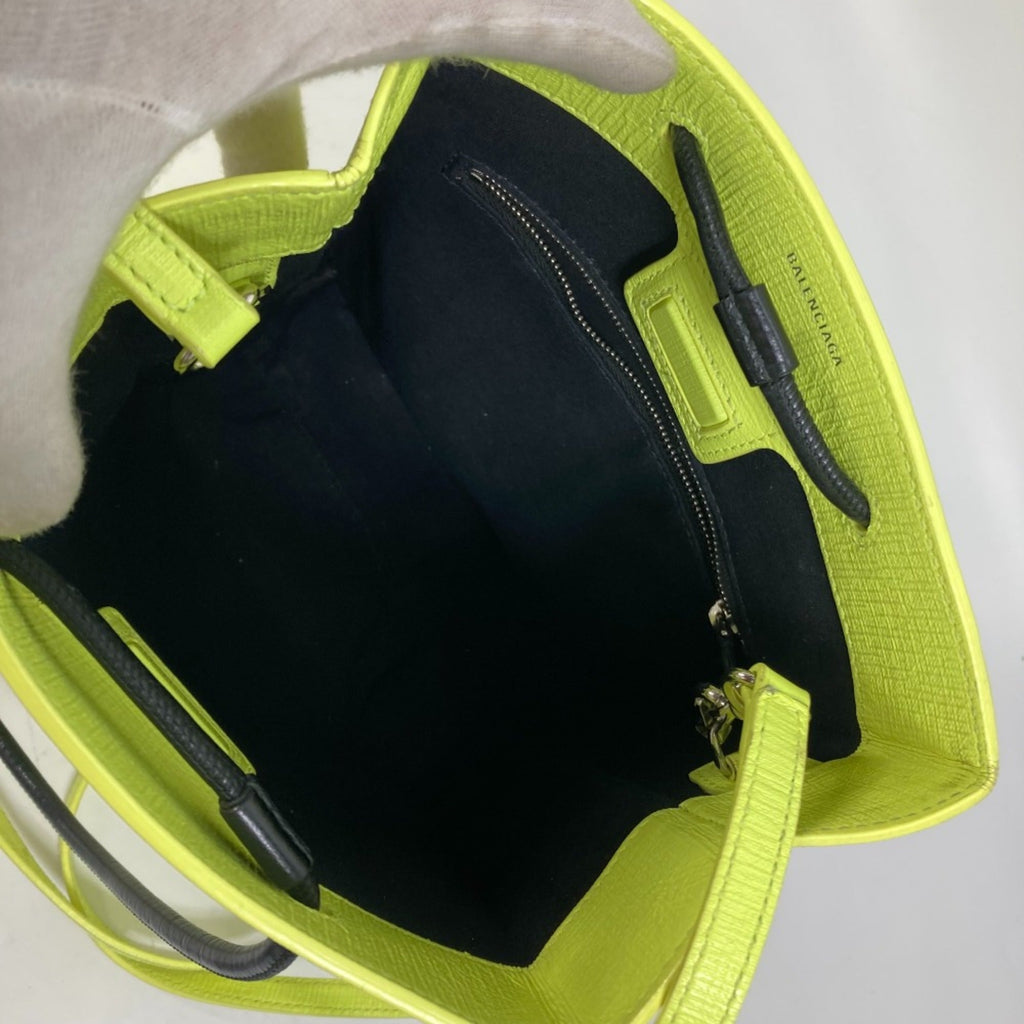 Balenciaga Yellow Leather Tote