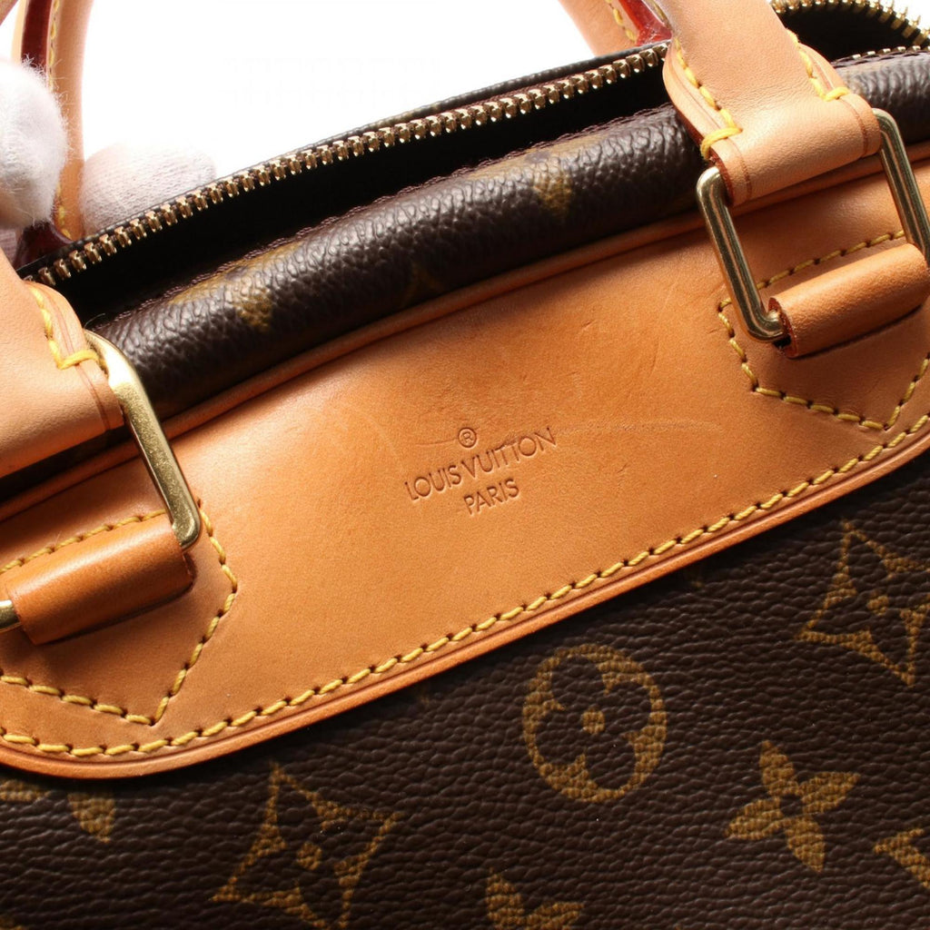 Louis Vuitton Brown Coated Canvas Pvc Monogram Leather Handbag