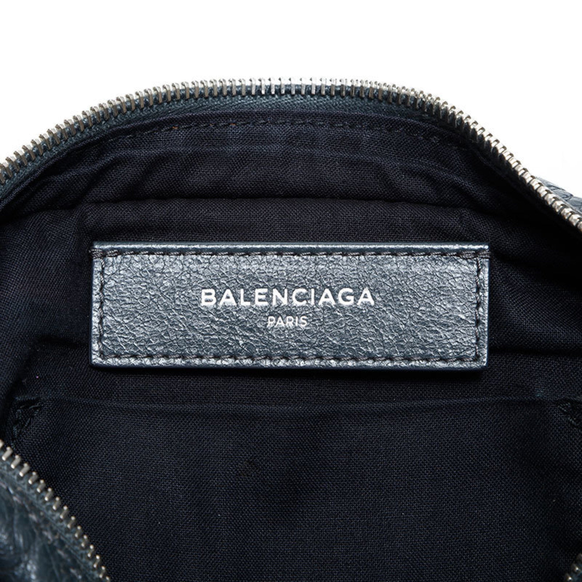 Balenciaga Gray Leather Fanny Pack