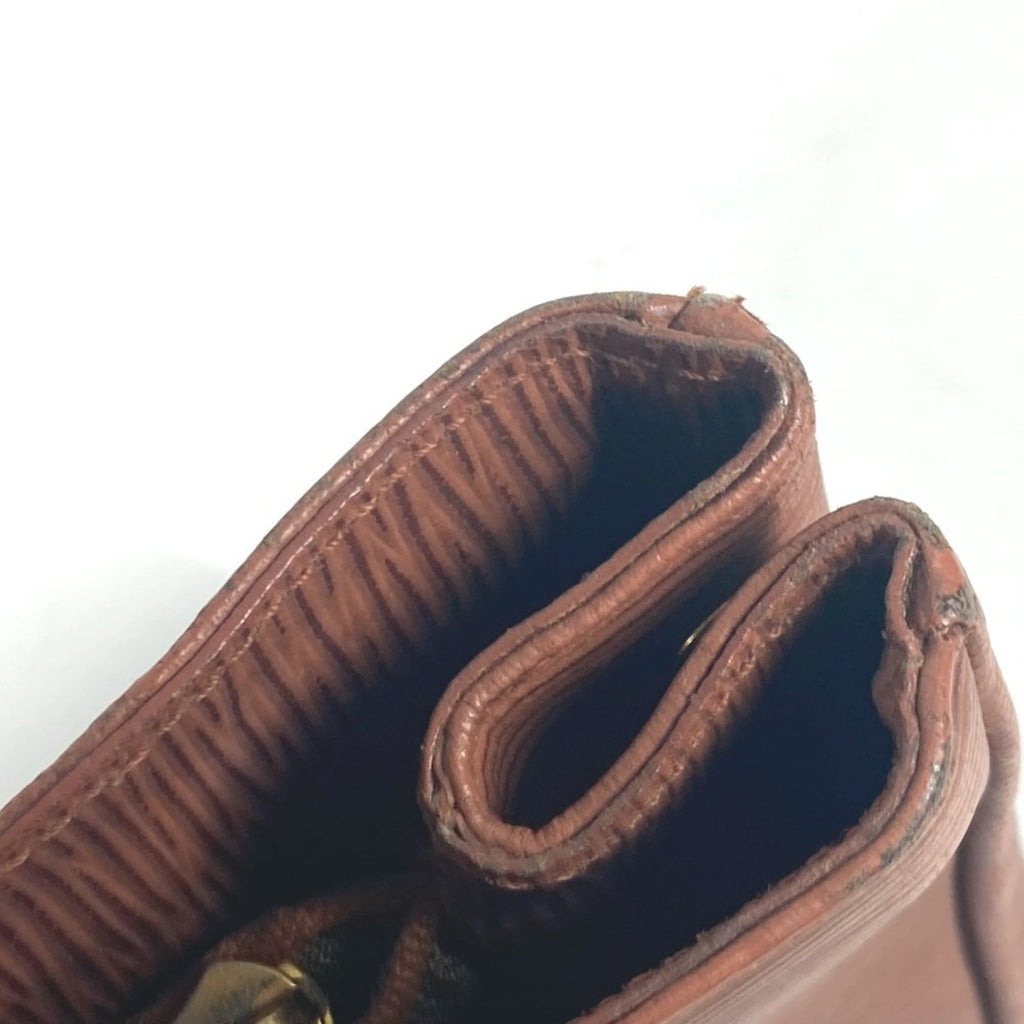 Fendi Brown Leather Handbag Shoulder Bag Tote Bag