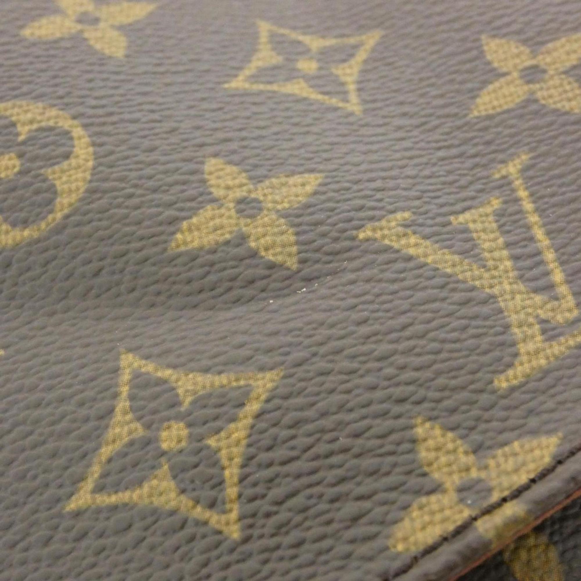 Louis Vuitton Brown Marron Coated Canvas Shoulder Bag