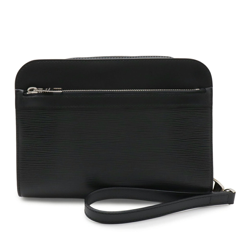 Louis Vuitton Black Noir Epi Leather Clutch Bag