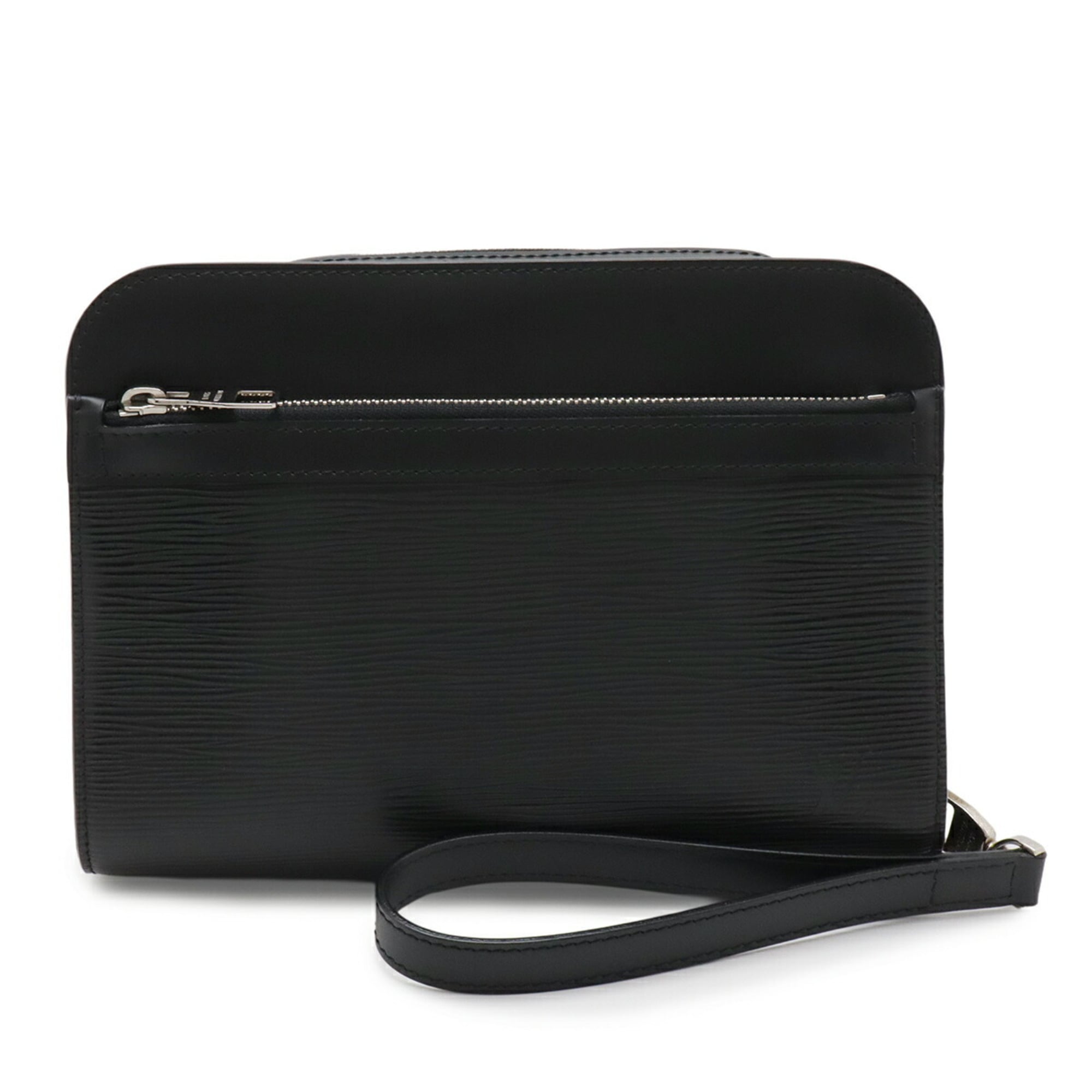 Louis Vuitton Black Noir Epi Leather Clutch Bag
