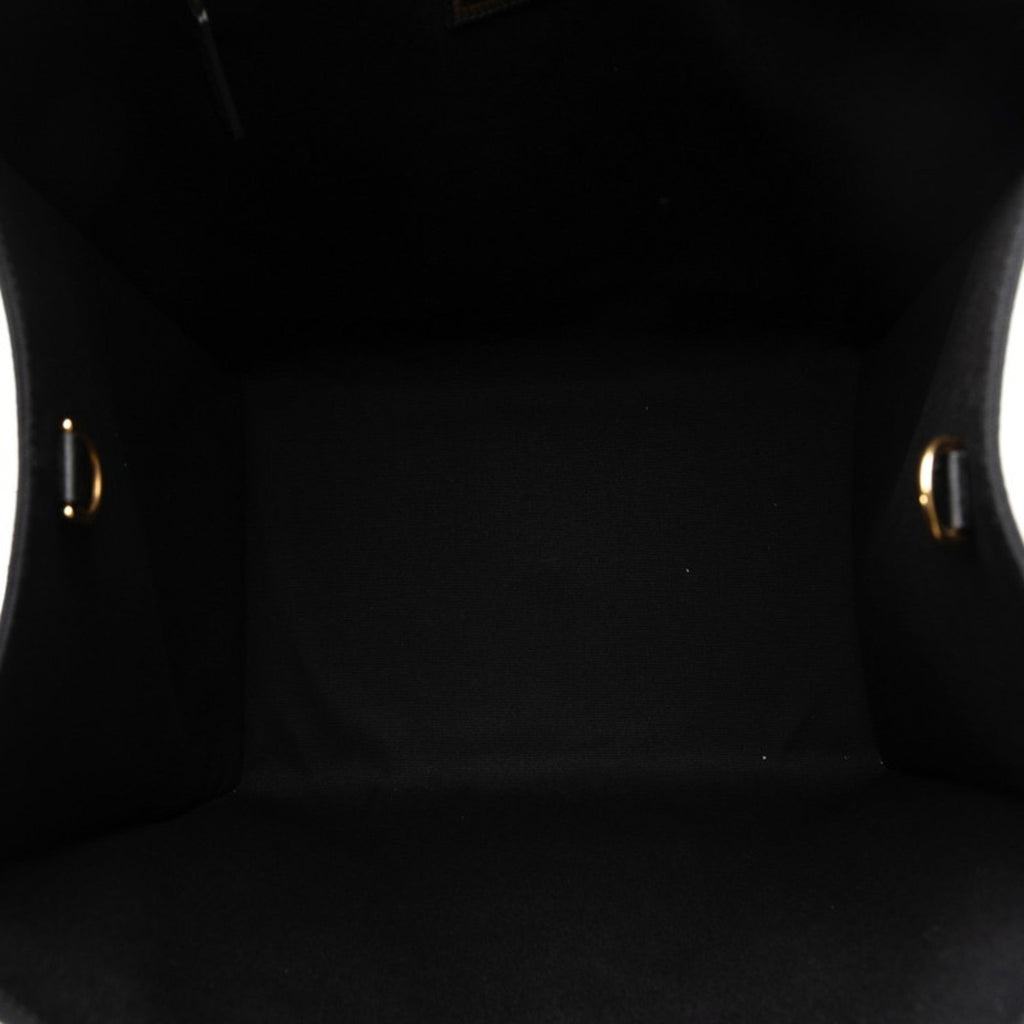 Fendi Black Canvas Shoulder Bag Tote Bag