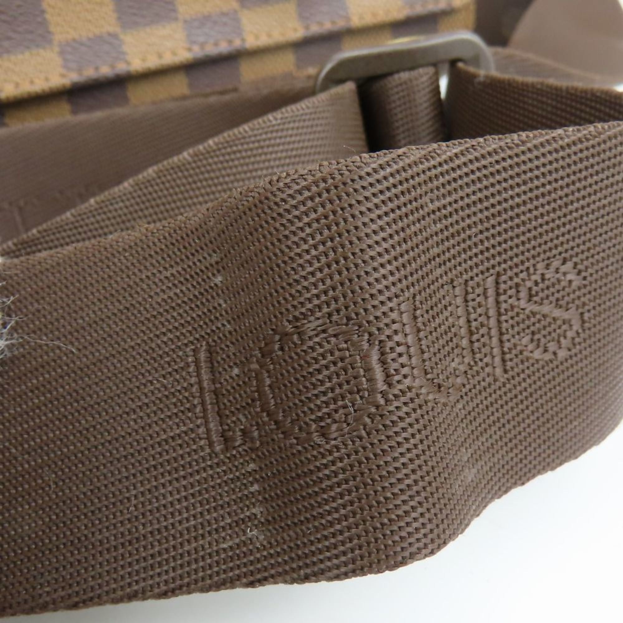 Louis Vuitton Brown Damier Canvas Ebene Damier Canvas Leather Shoulder Bag