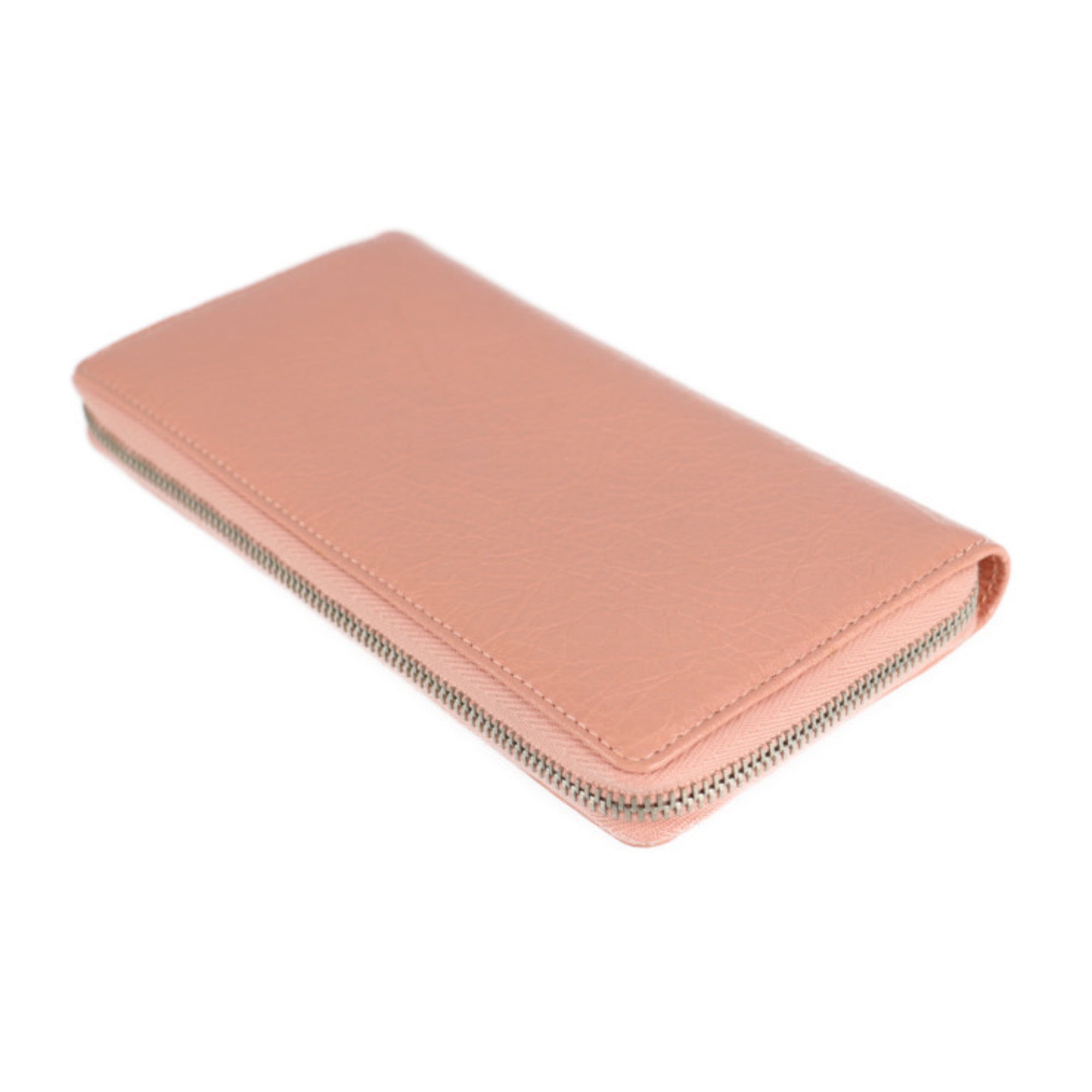 Balenciaga Pink Beige Leather Coin Purse/Coin Case