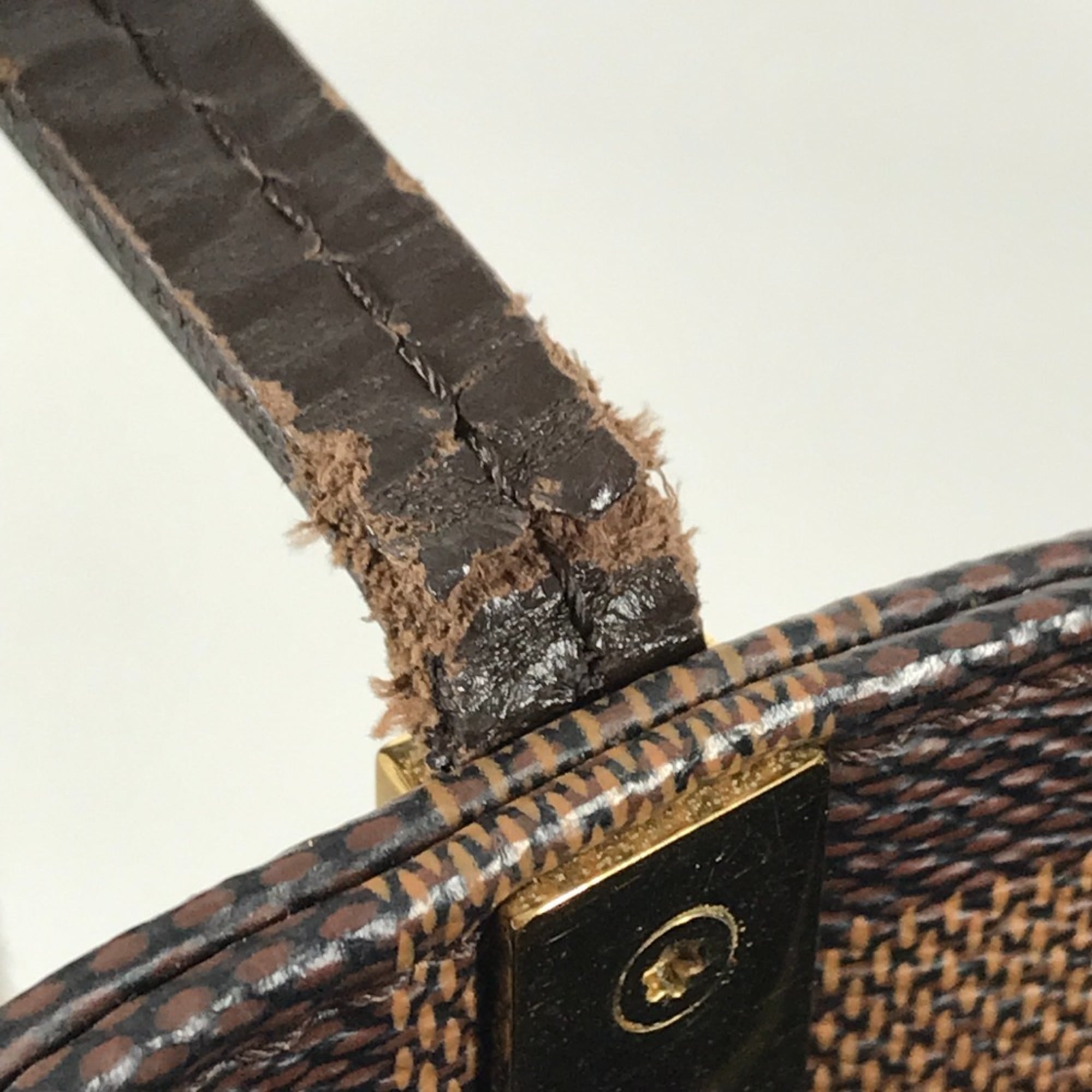 Louis Vuitton Damier Brown Ebene Damier Canvas Shoulder Bag Tote Bag